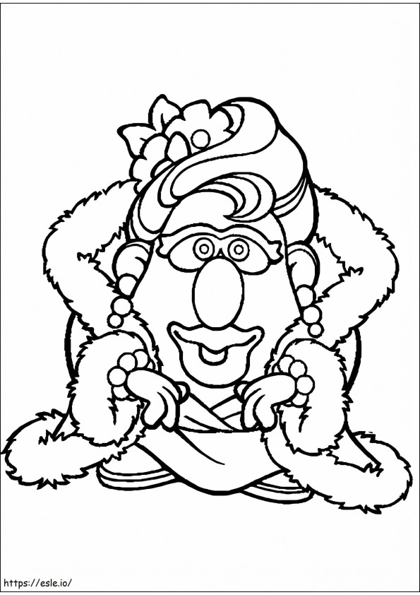 Free Printable Mrs. Potato Head coloring page
