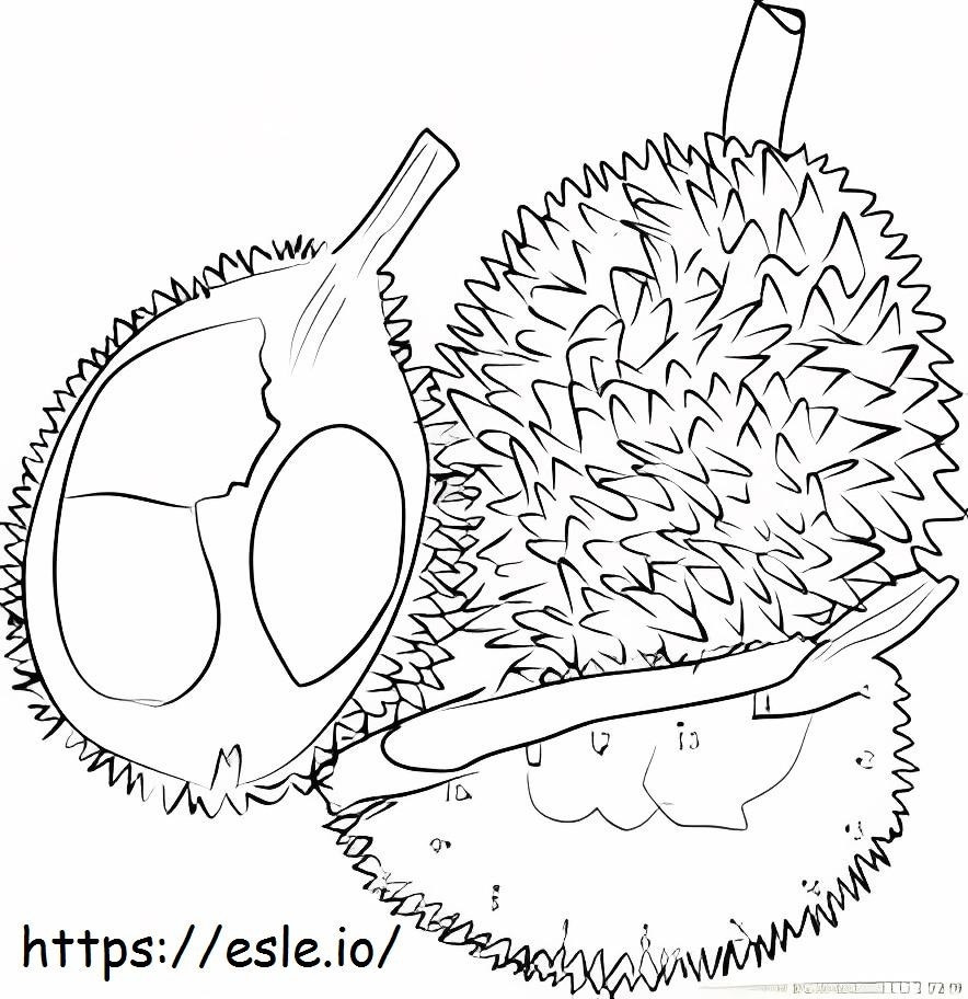 Cor Durian por Número para colorir