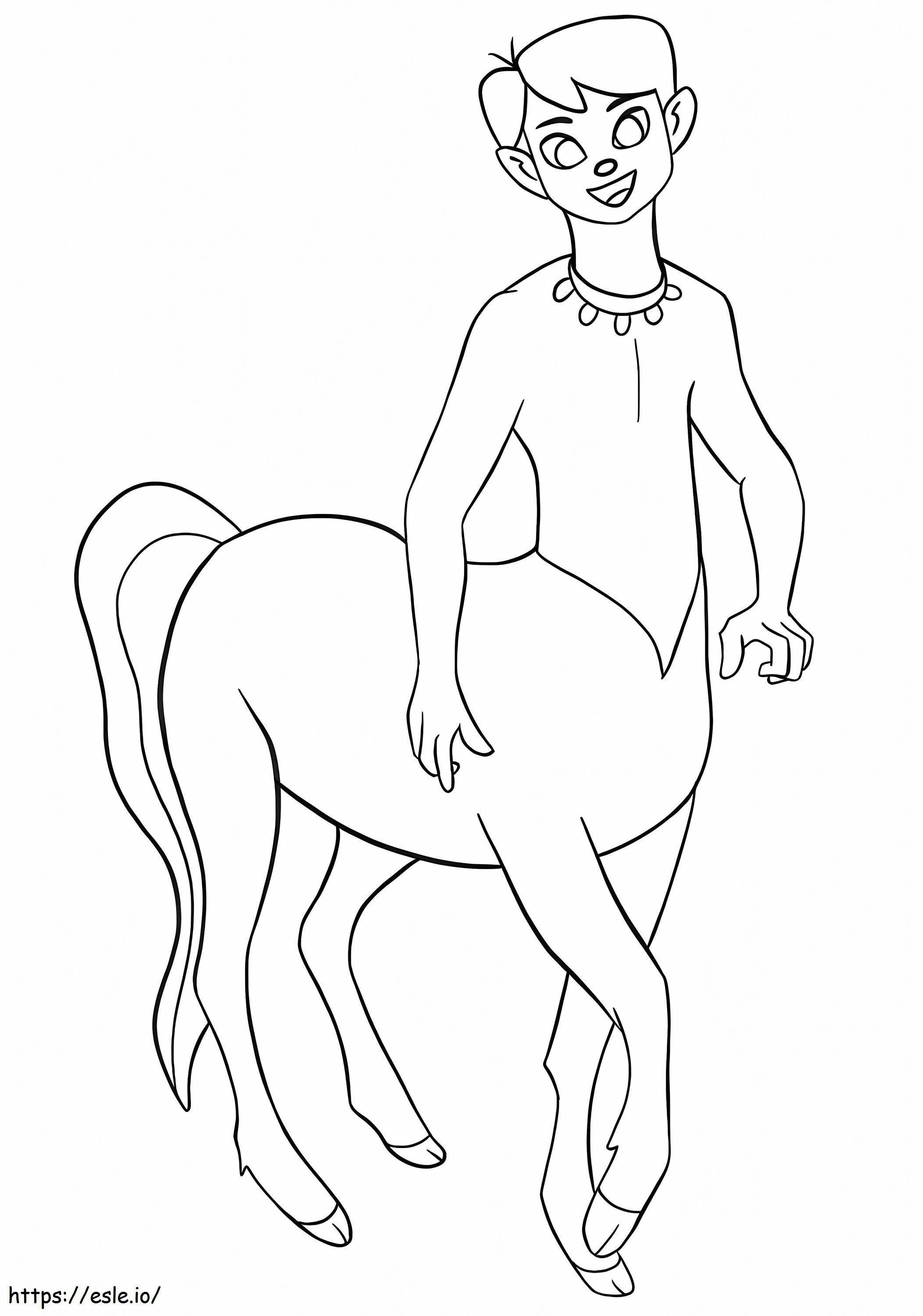 Coloriage Incroyable centaure à imprimer dessin