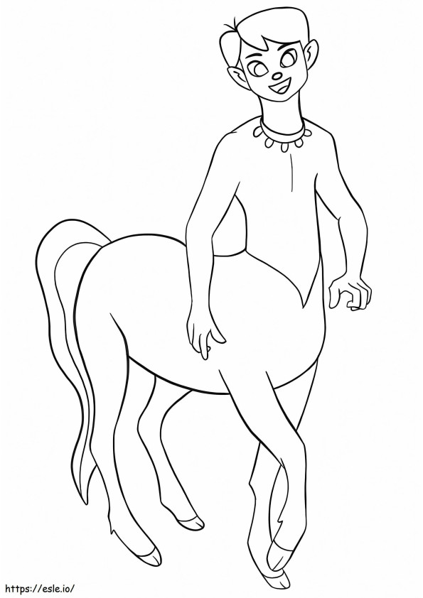 Coloriage Incroyable centaure à imprimer dessin