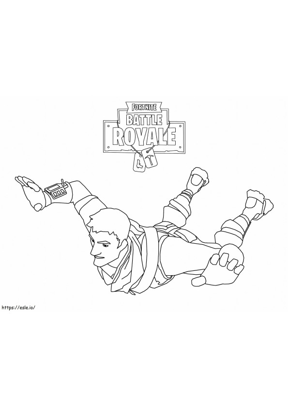 Fortnite 008 coloring page