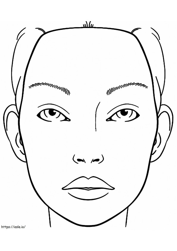 Make-up-Gesicht ausmalbilder