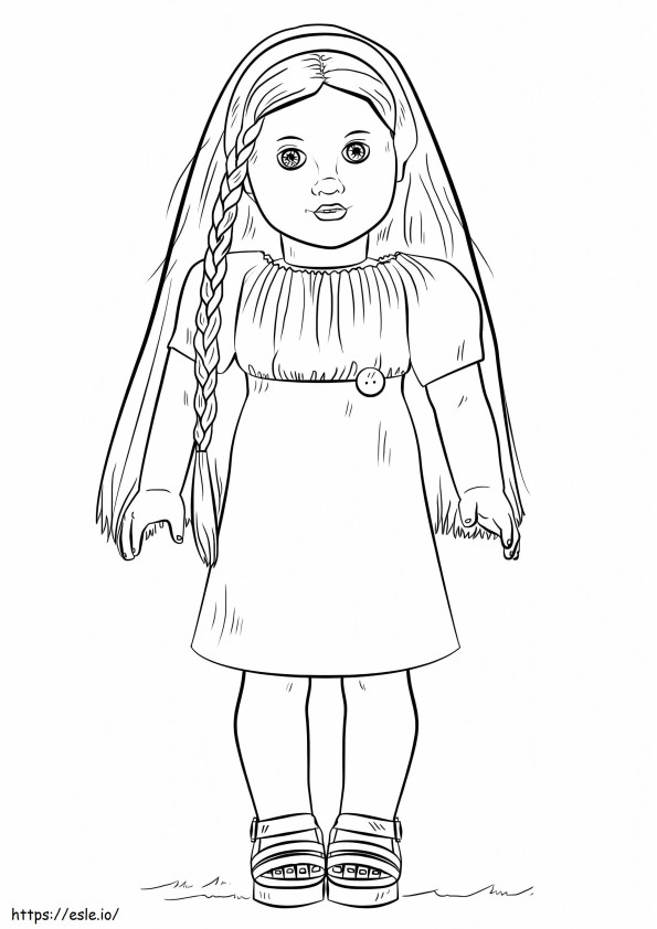 American Girl Doll Julie coloring page