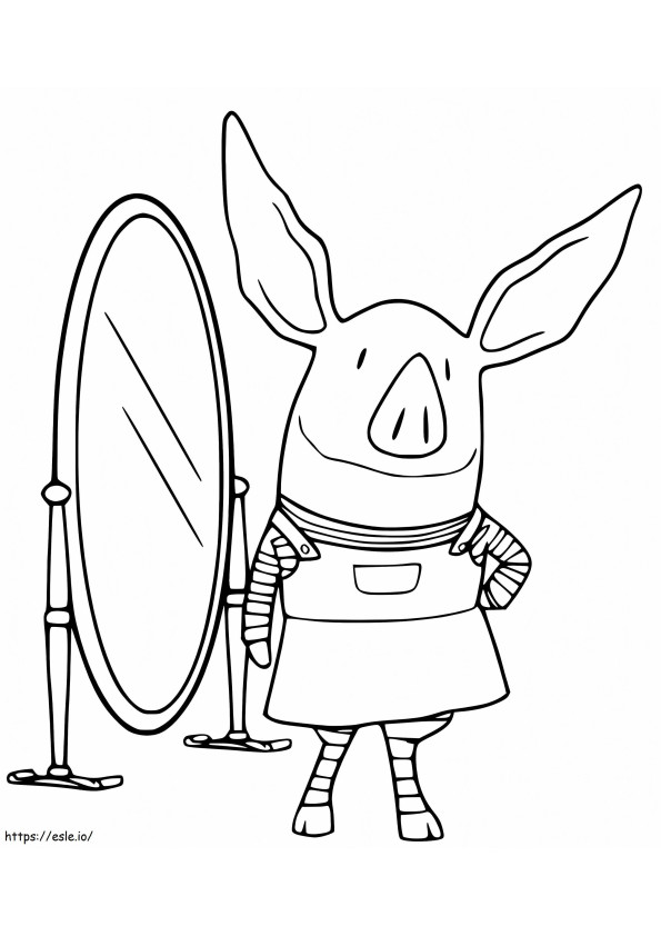 Olivia The Pig 13 coloring page