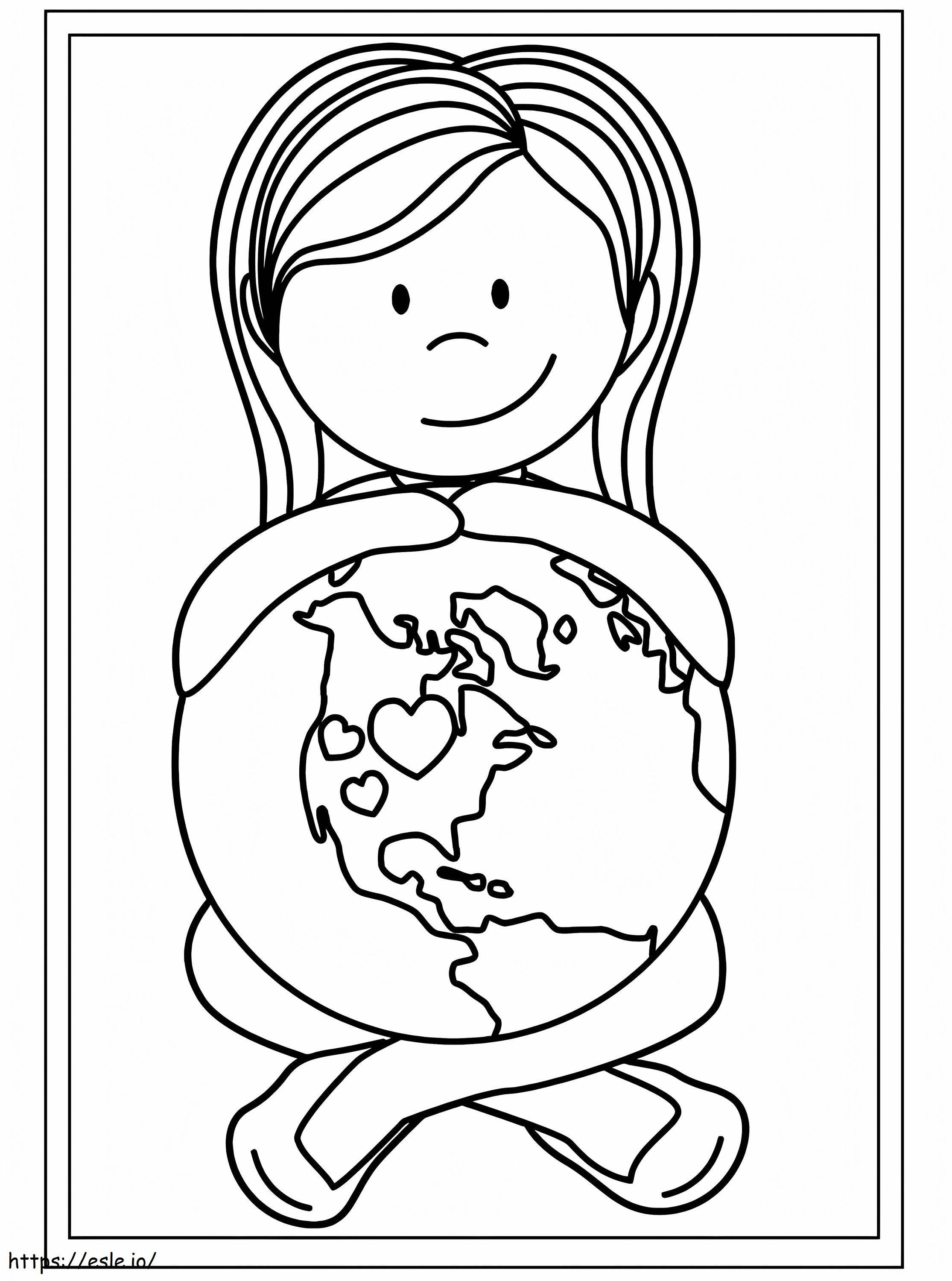 Protect Earth coloring page