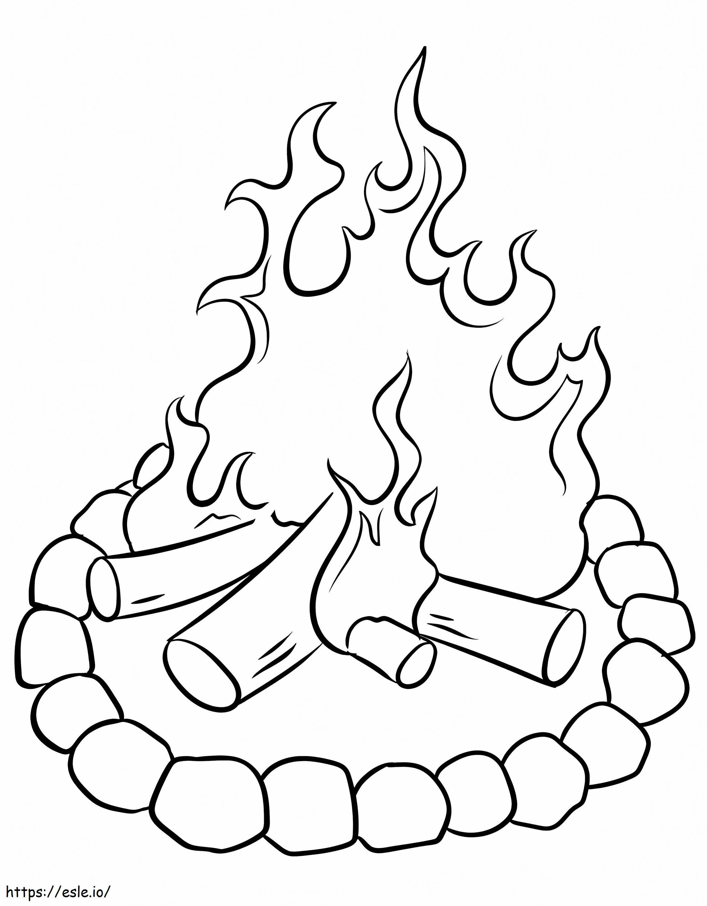 Normal Bonfire coloring page