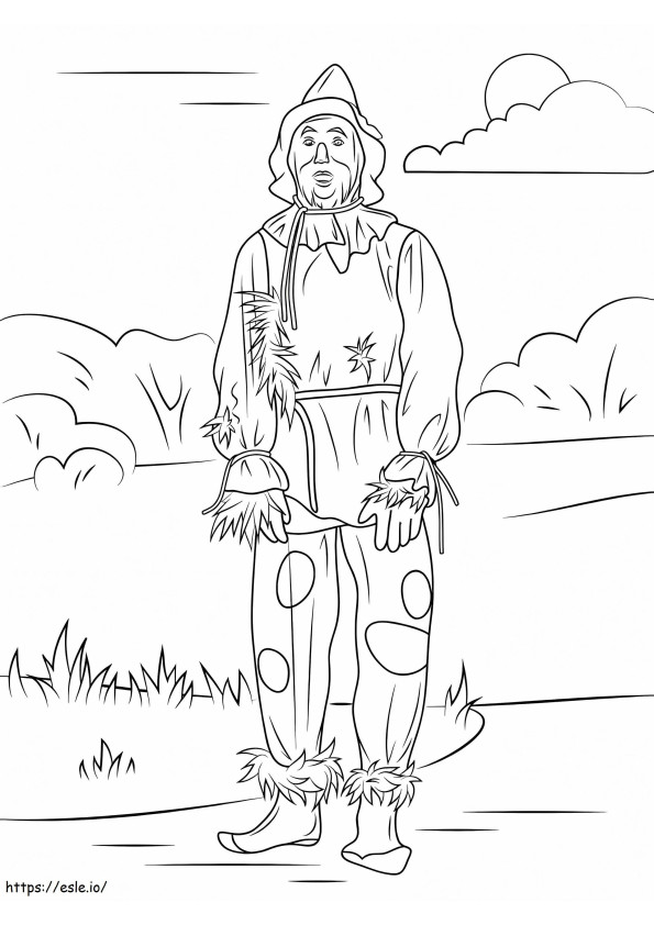 Wizard Of Oz Scarecrow coloring page