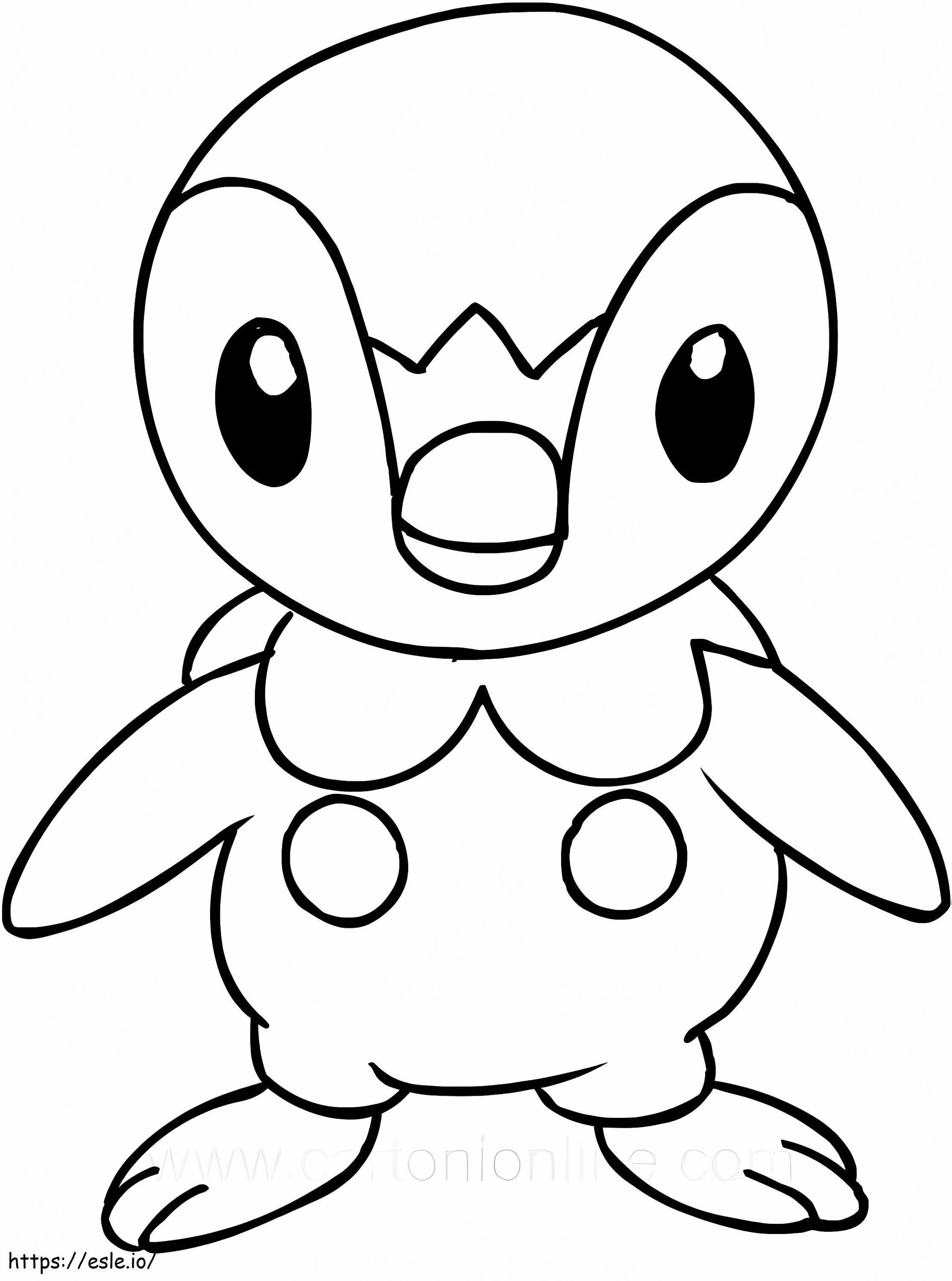 Imprimir Pokémon Piplup para colorir