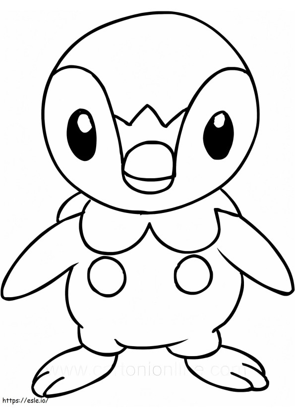Imprimir Pokémon Piplup para colorir