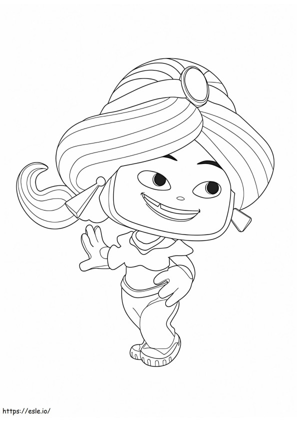 Jasmine From Disney Universe coloring page