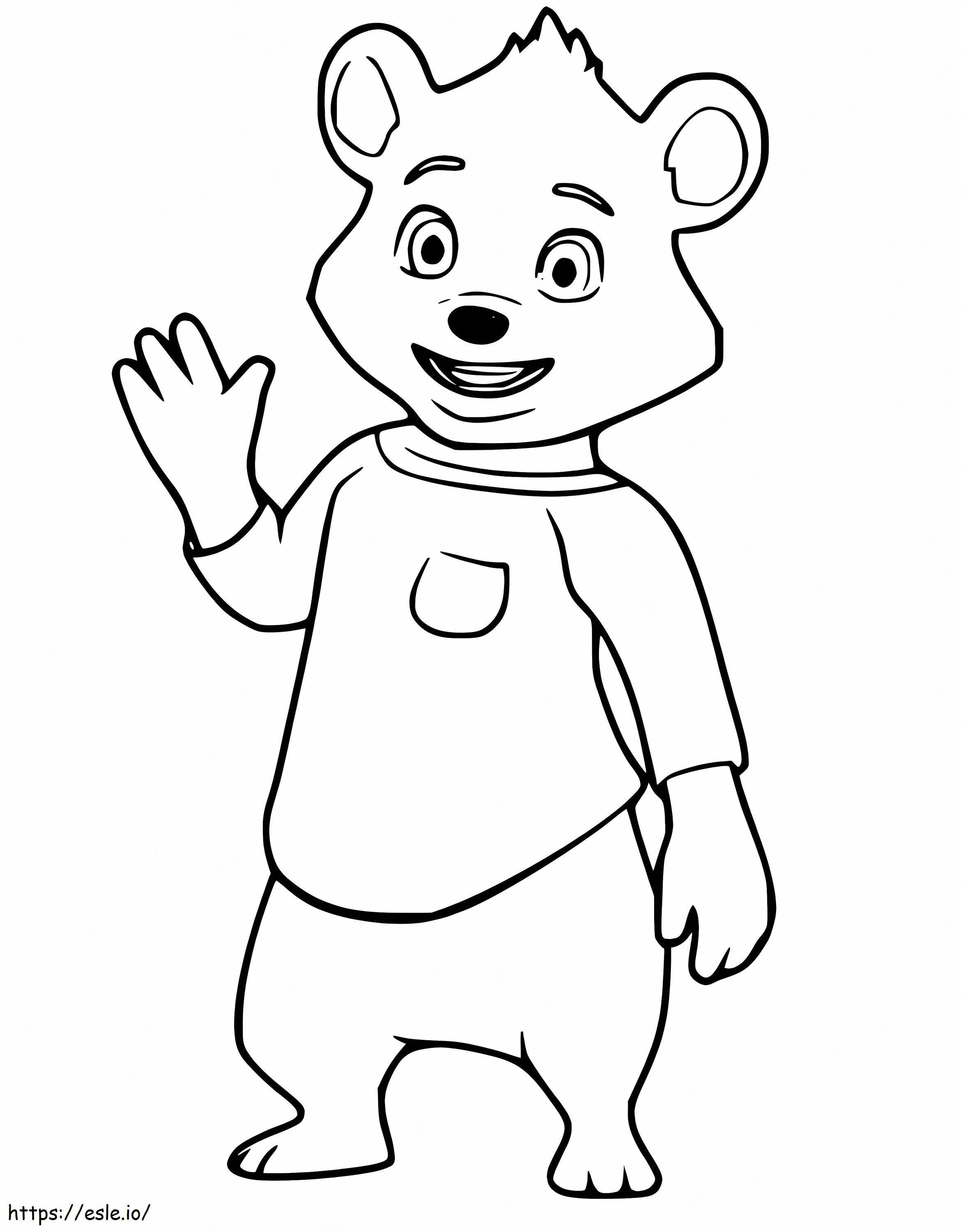 Happy Jack A Bear coloring page