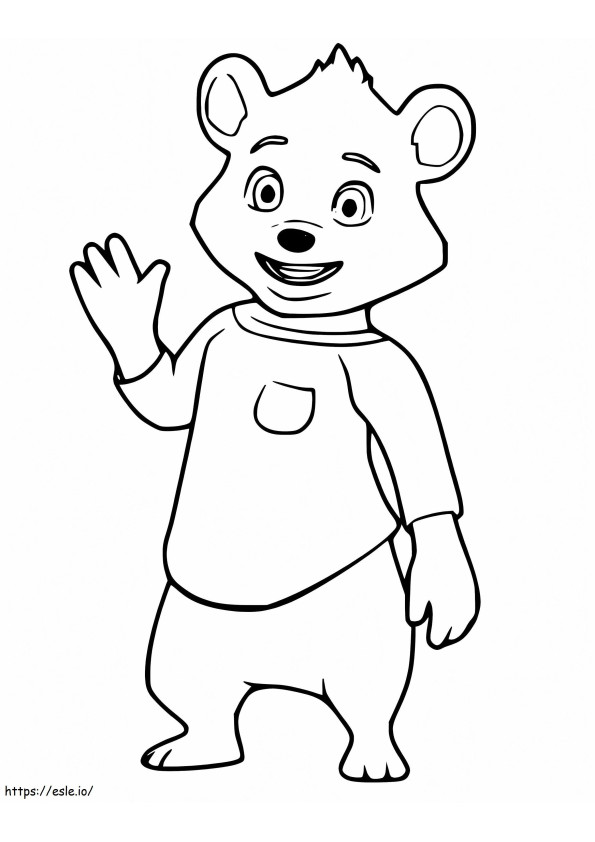 Happy Jack A Bear coloring page