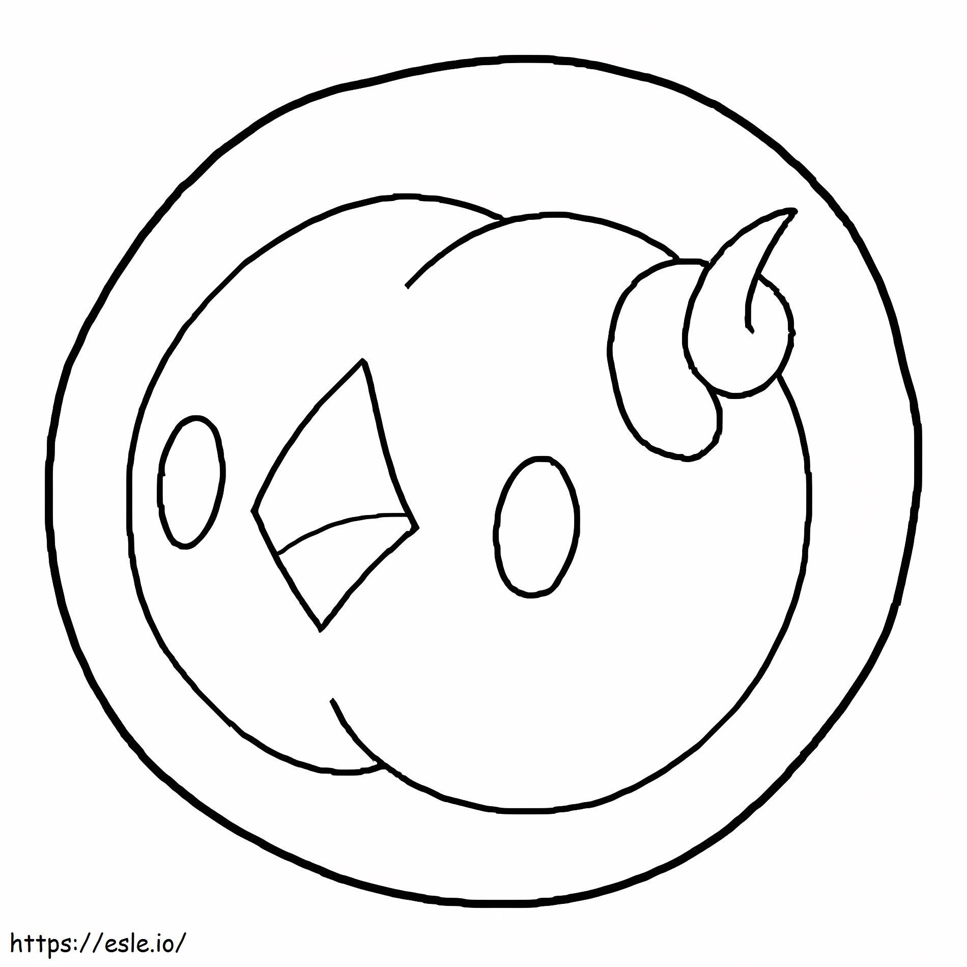 Cute Solosis Pokemon coloring page