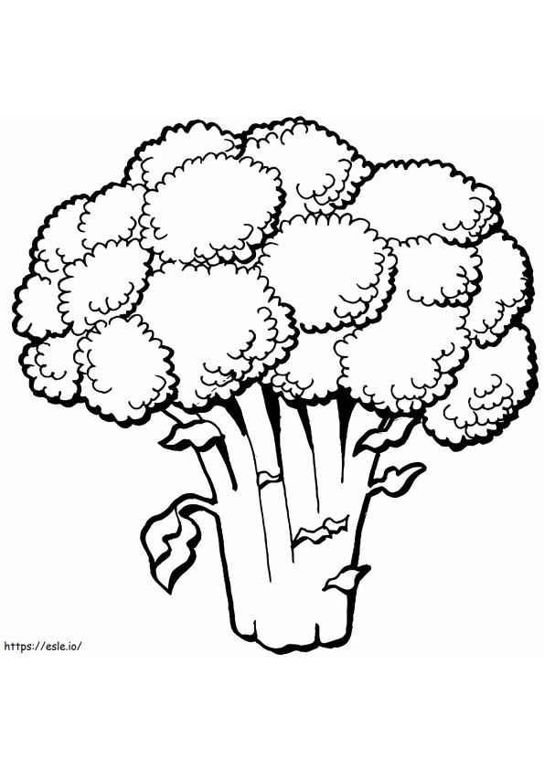 bir brokoli boyama