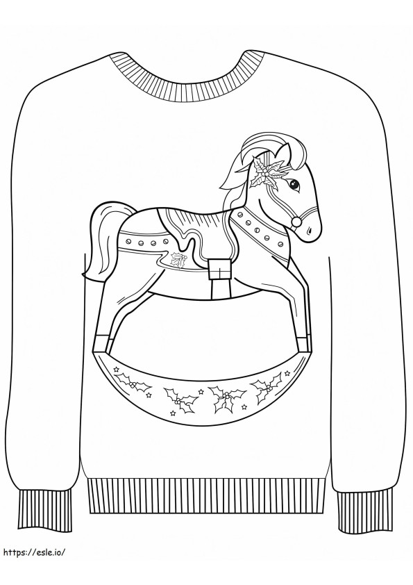Suéter De Navidad Para Niños para colorear