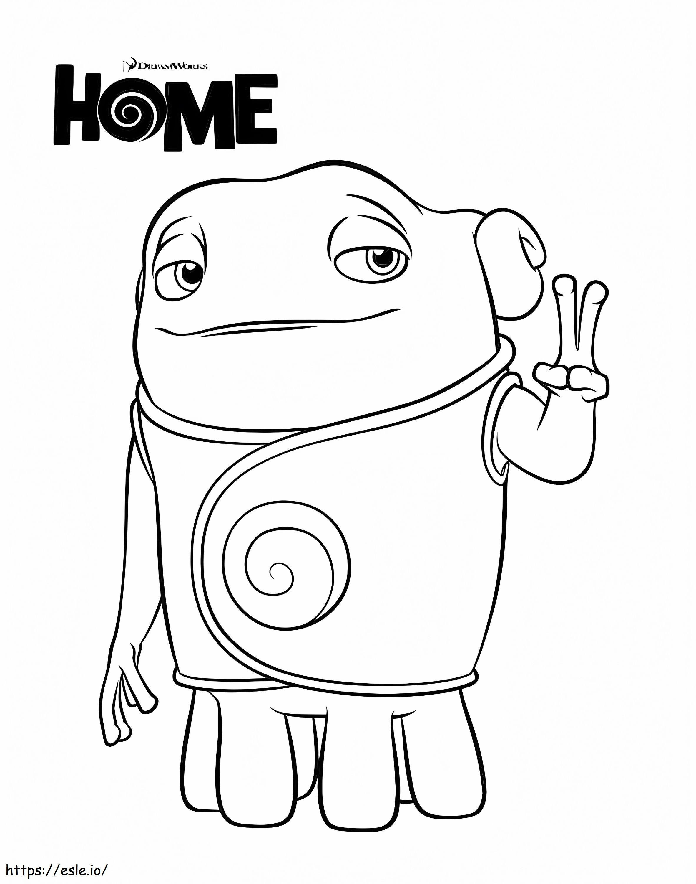 Character Oh From Home coloring page