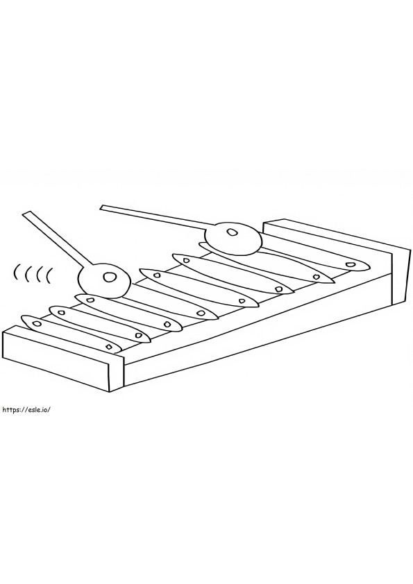 Egyszerű xilofon 4 kifestő
