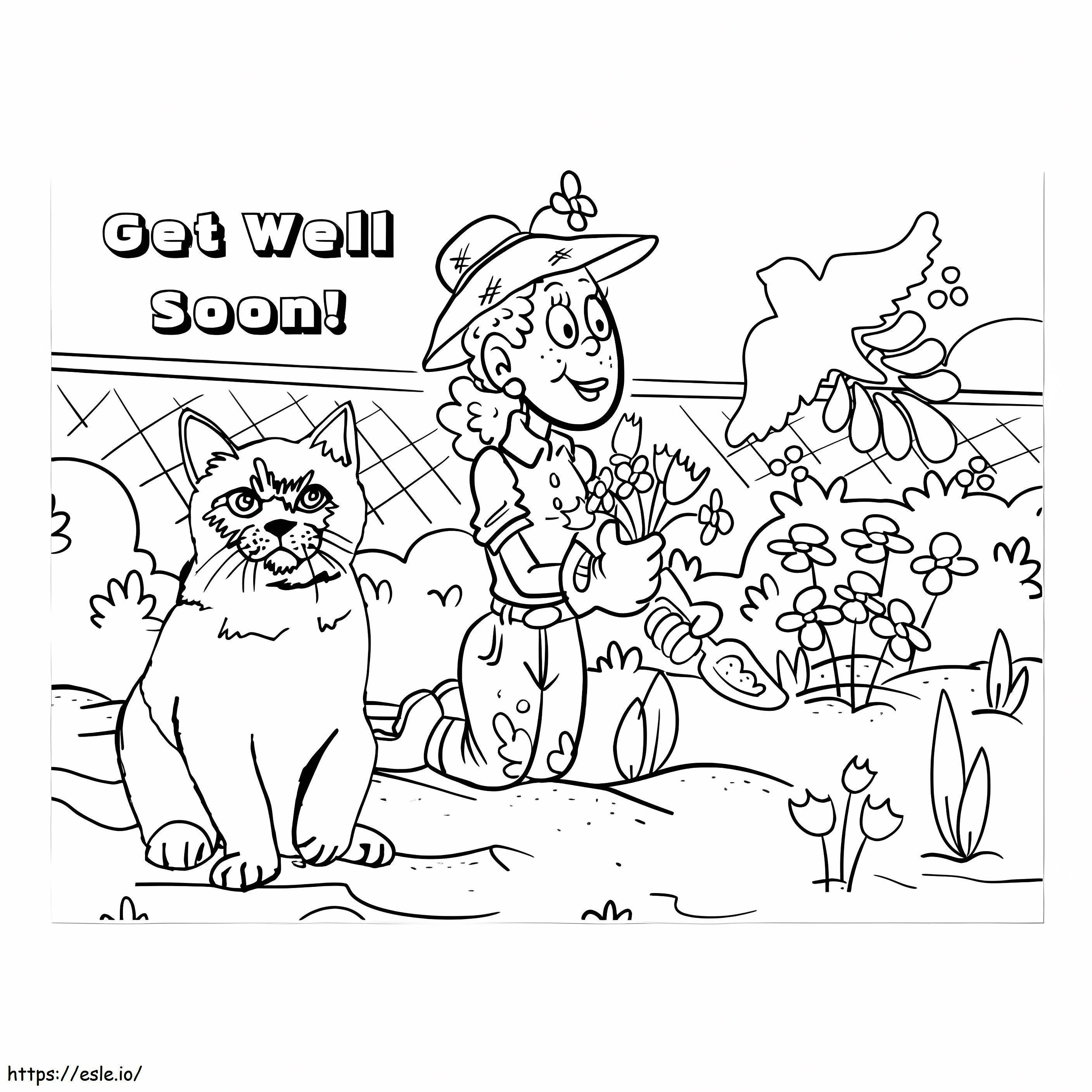 Get Well Soon Coloring Page 9 coloring page