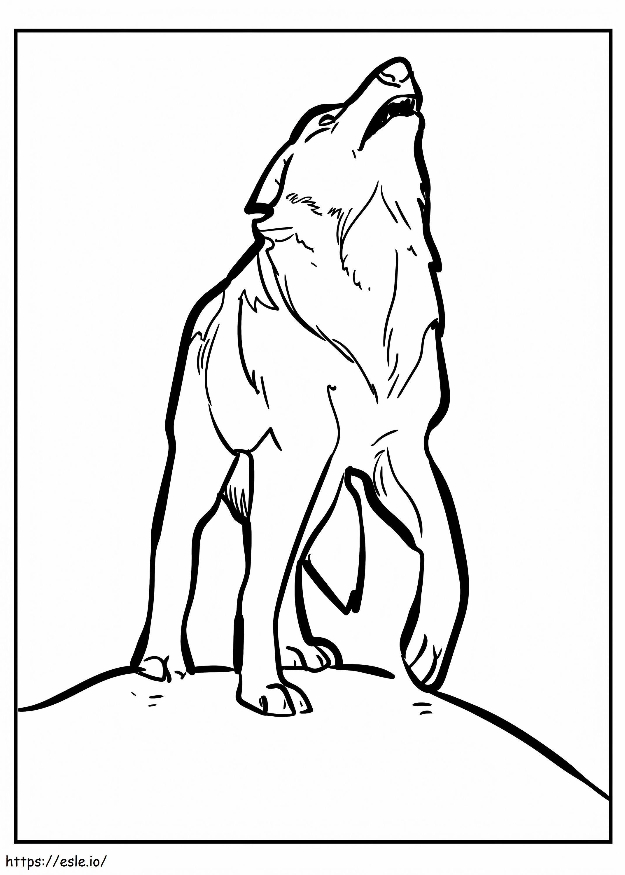 Good Wolf coloring page