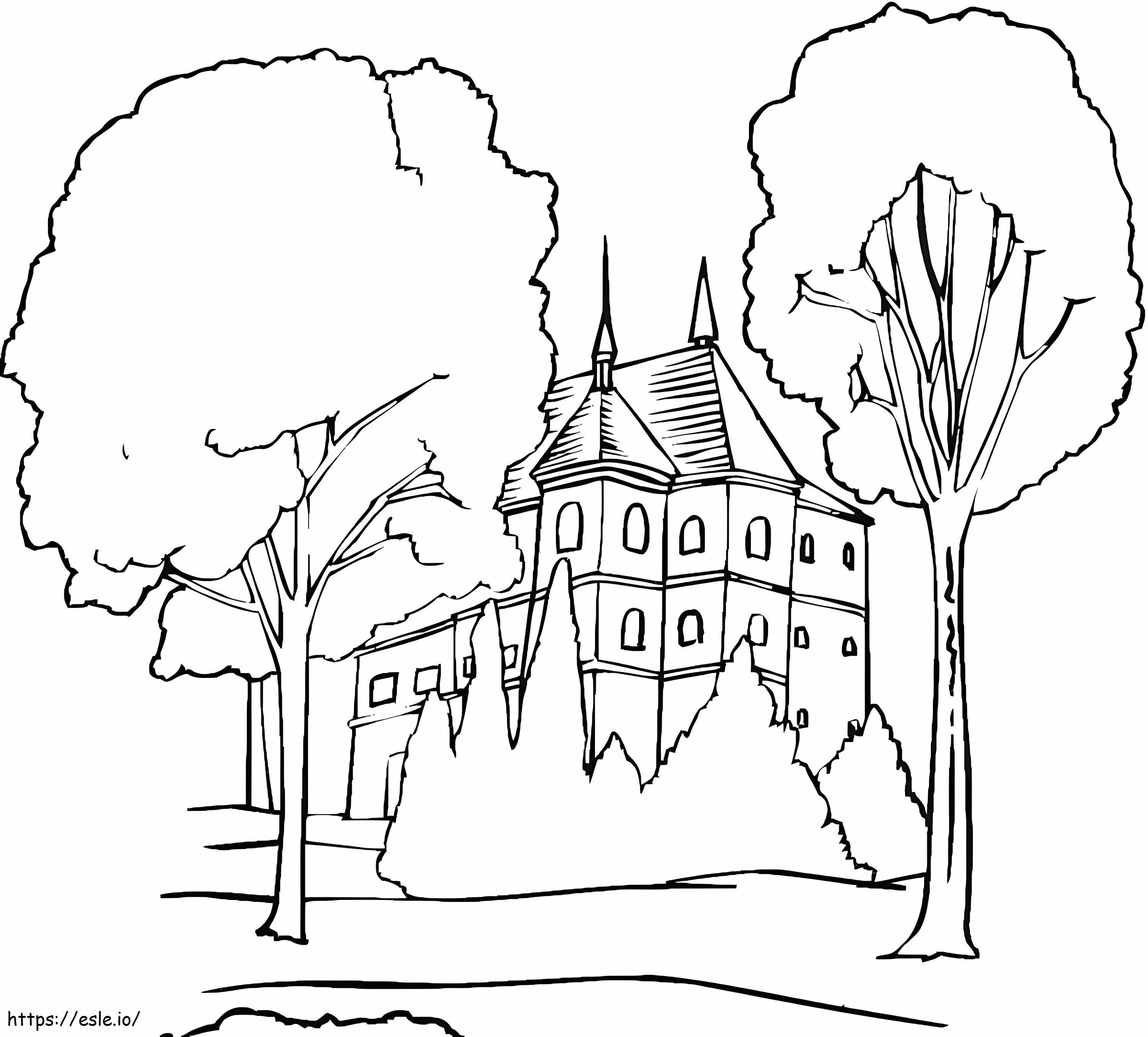 Old Mansion coloring page