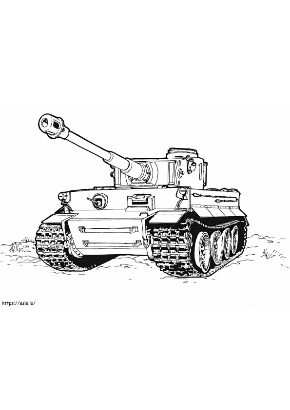 Tigerpanzer ausmalbilder