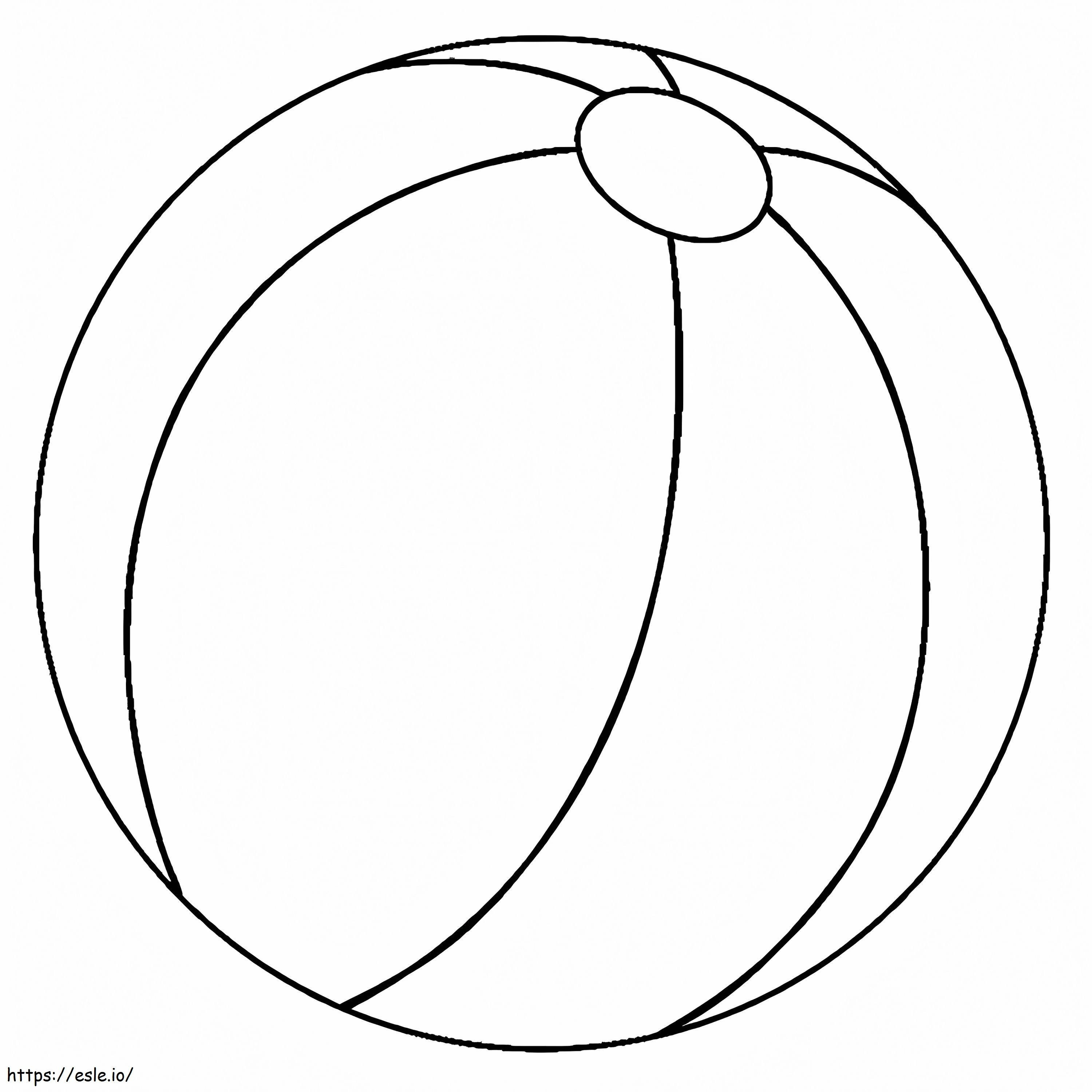 Beach Ball To Print coloring page