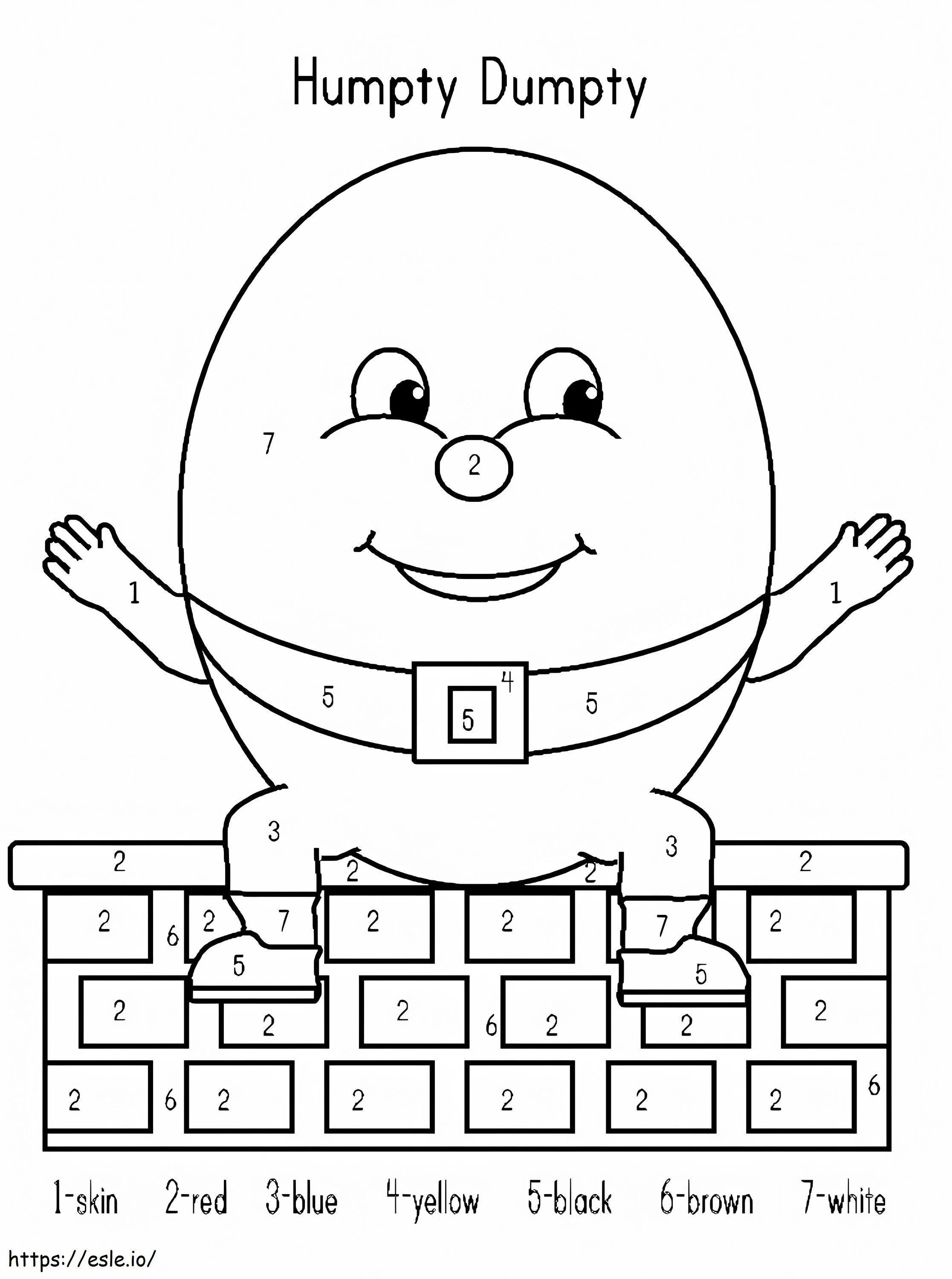 Coloriage Couleur Humpty Dumpty à imprimer dessin