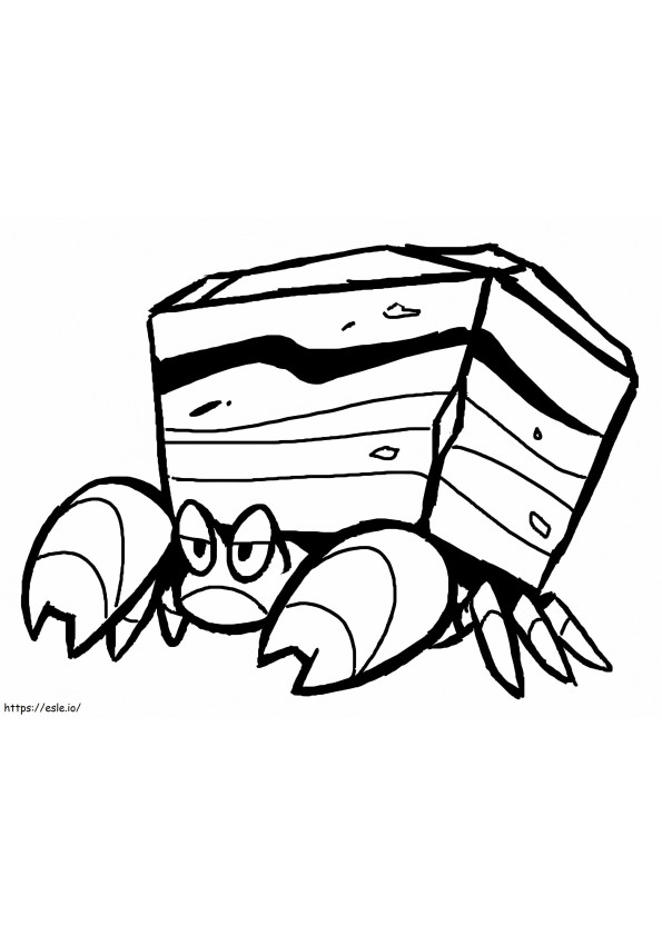 Yazdırılabilir Crustle Pokemon