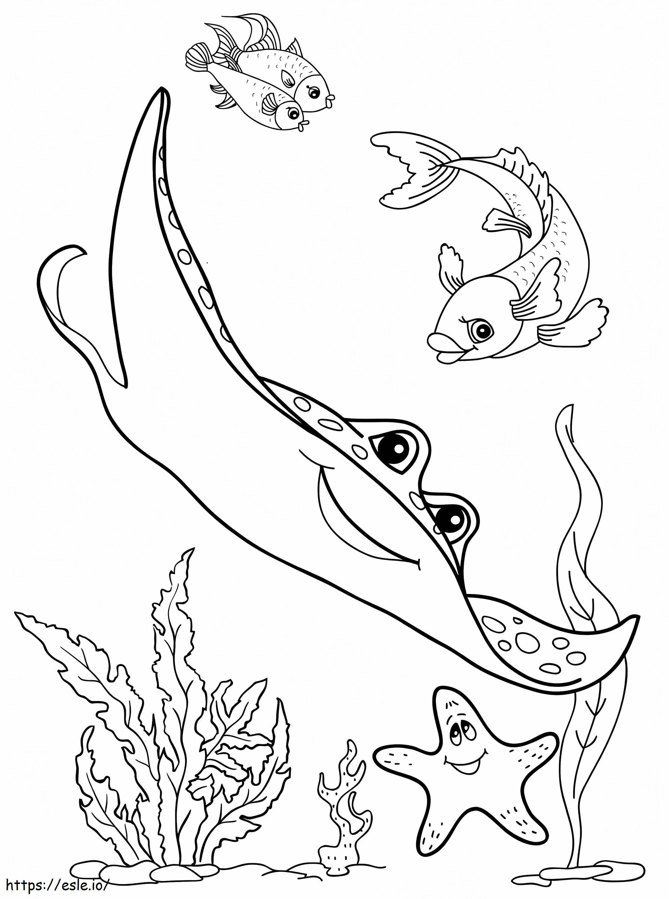 Ocean Life Printable coloring page