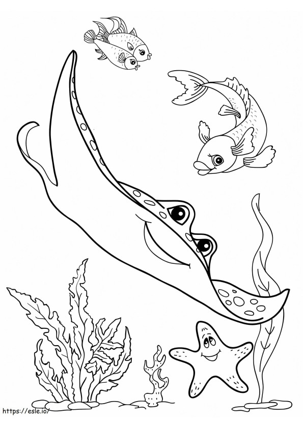 Ocean Life Printable coloring page