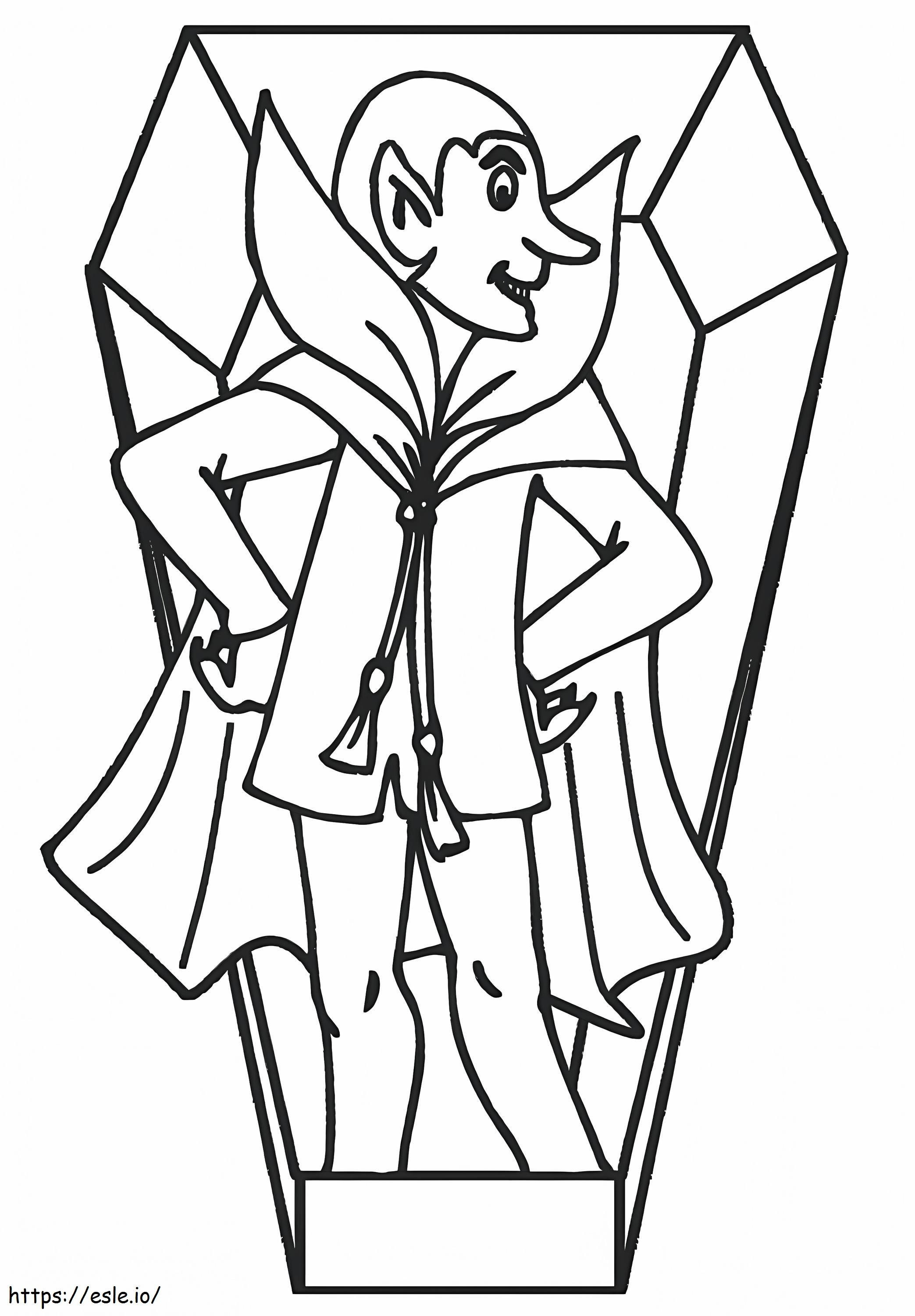Vampire Halloween 4 coloring page