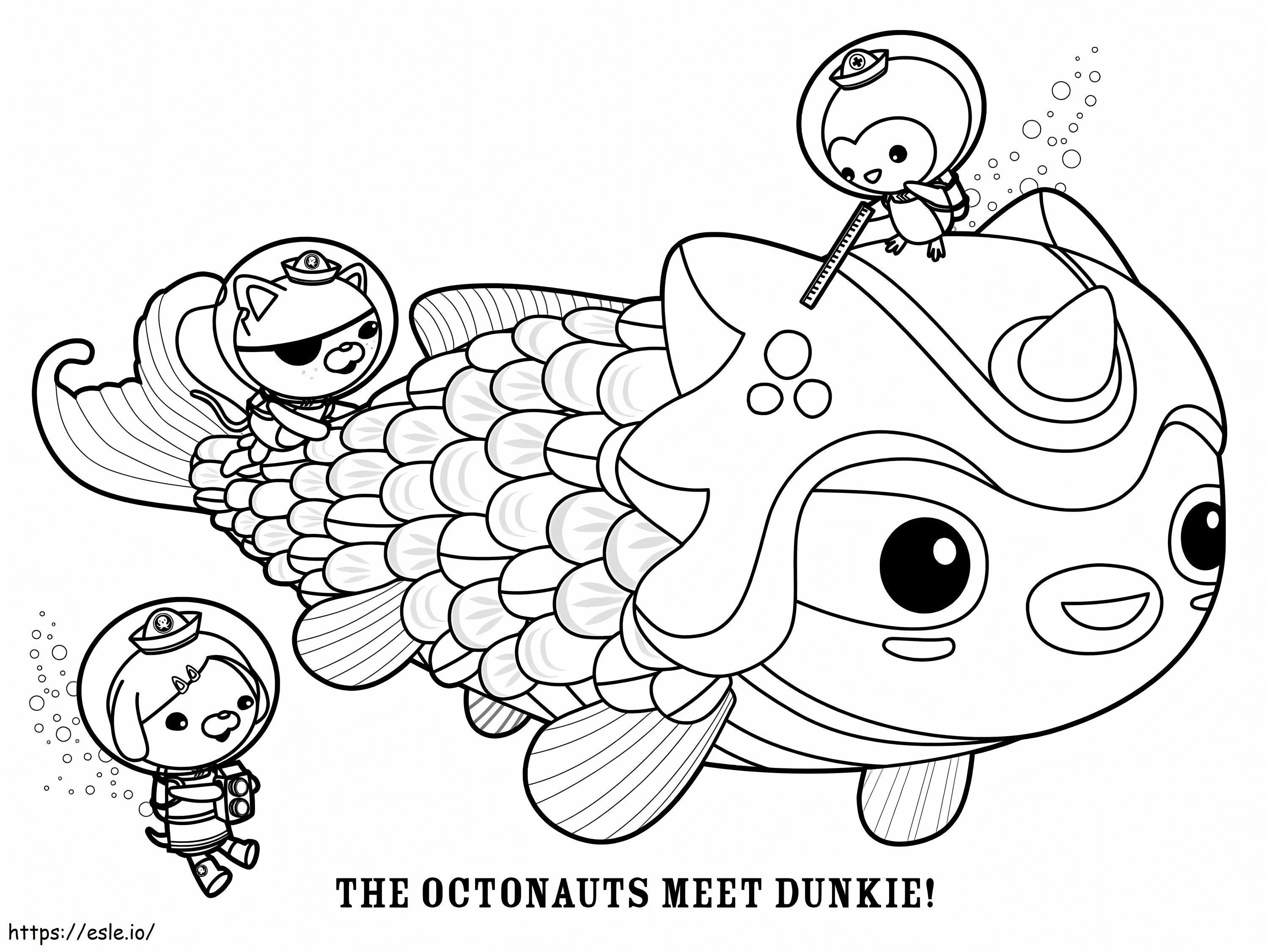 Los octonautas conocen a Dunkie para colorear