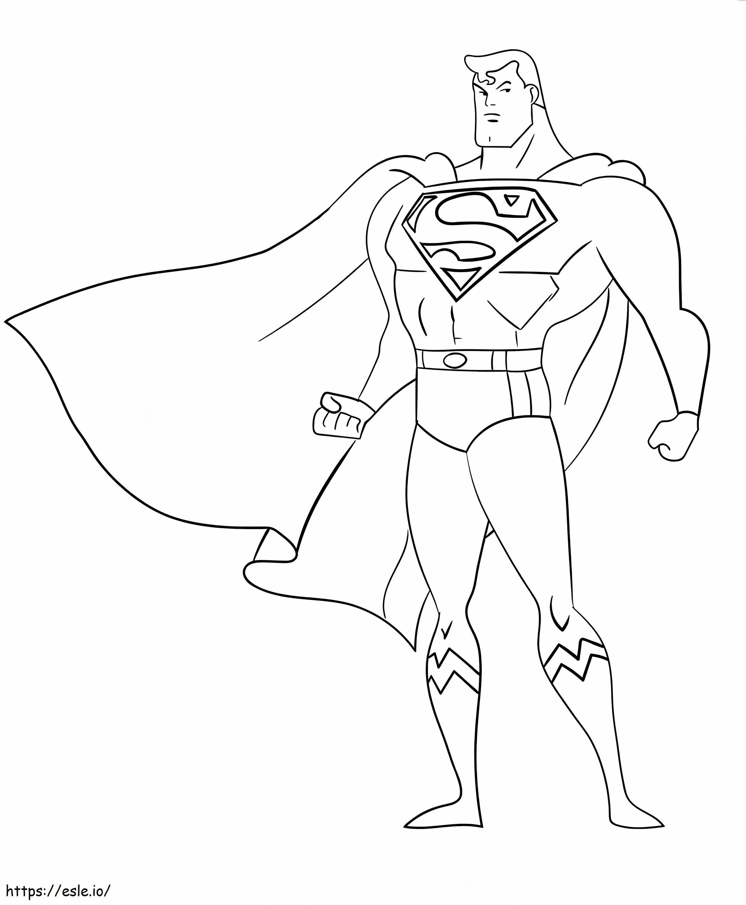 Awesome Superman coloring page