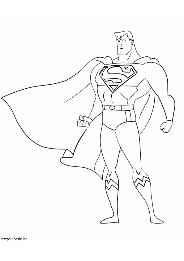 Awesome Superman coloring page
