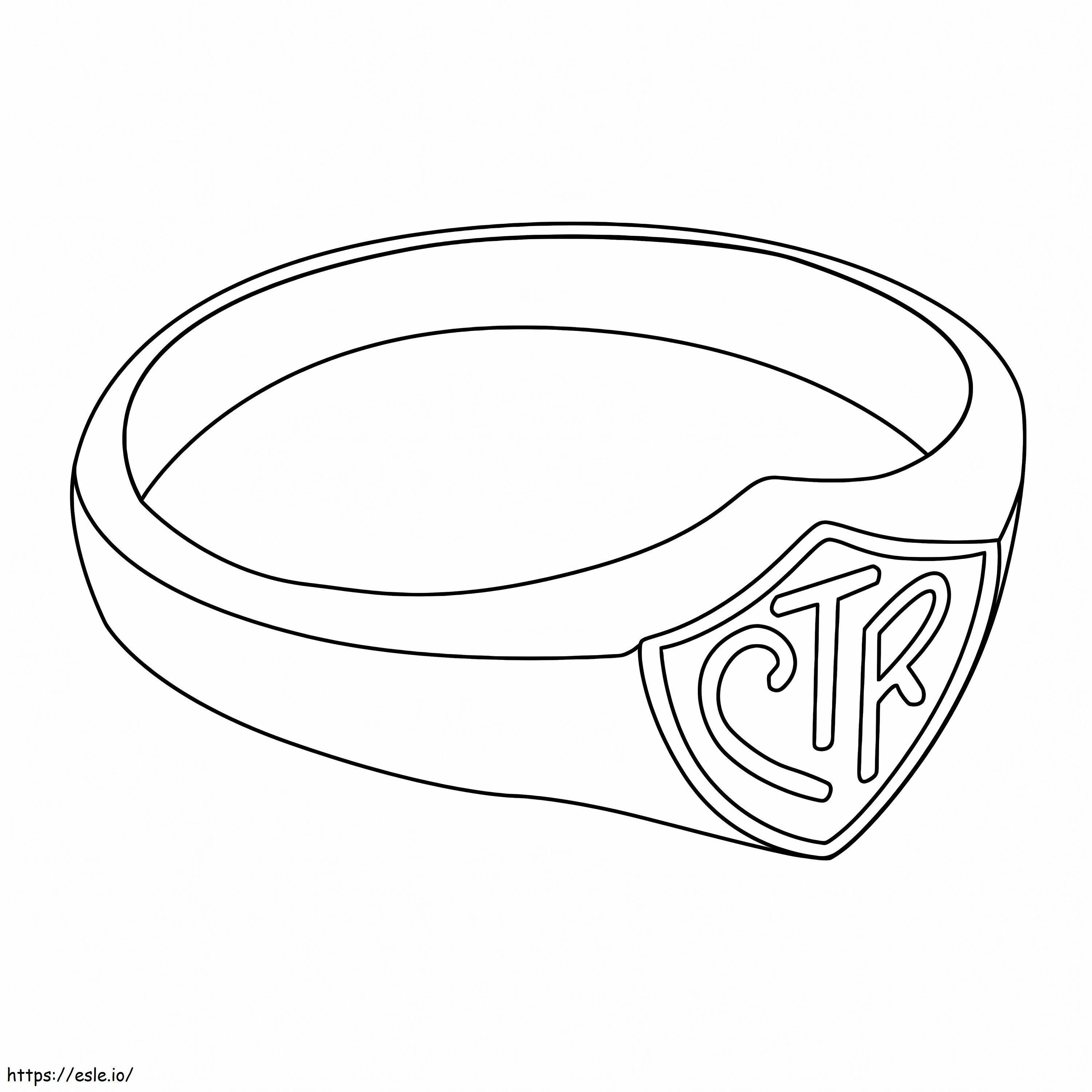 Unikalny pierścień CTR kolorowanka