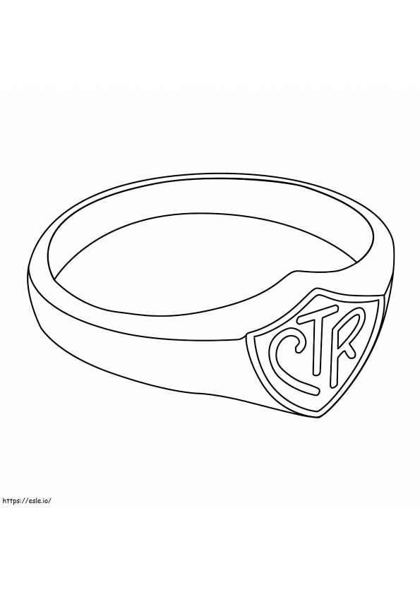 Unikalny pierścień CTR kolorowanka