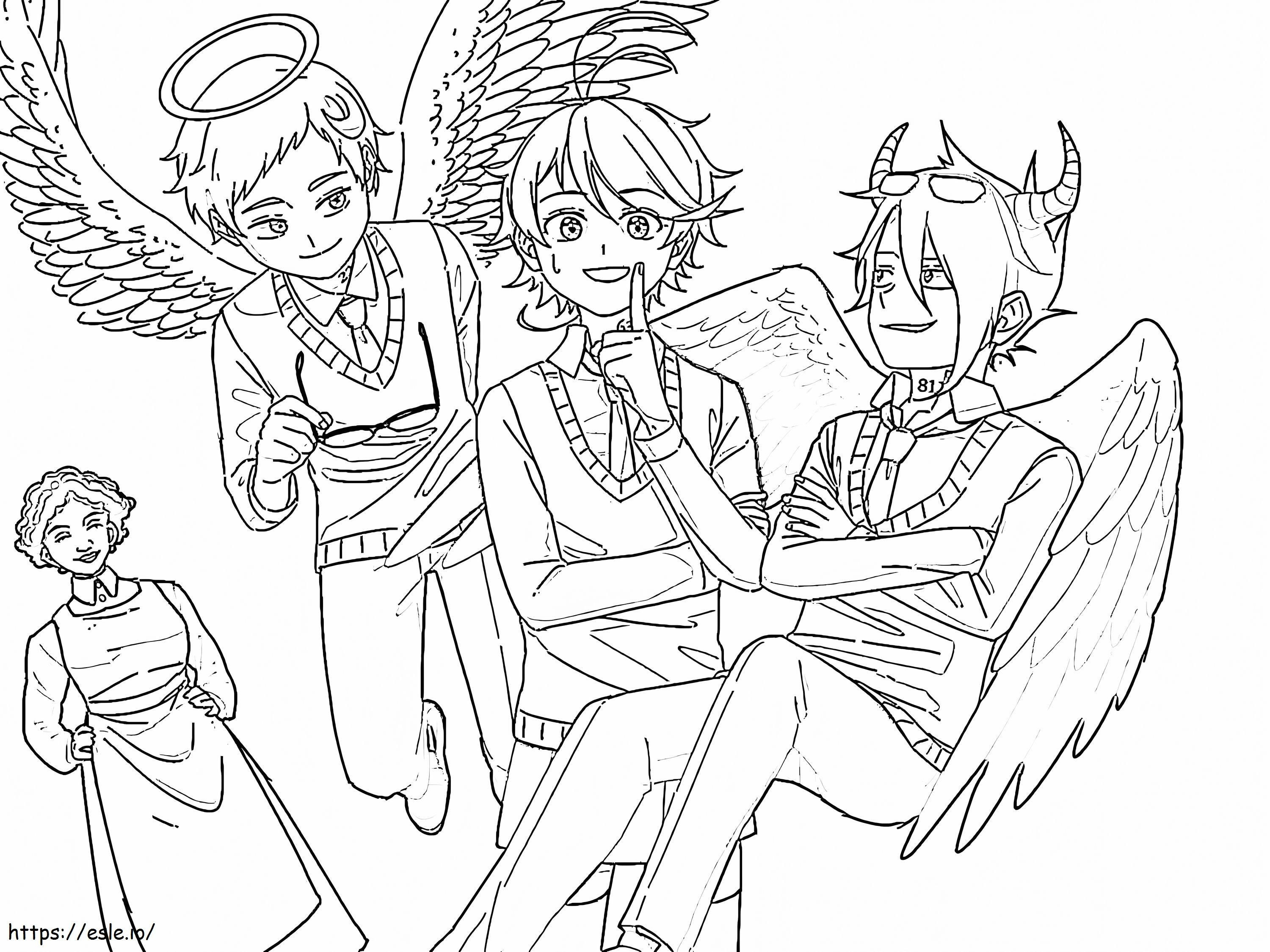 The Promised Neverland To Color coloring page