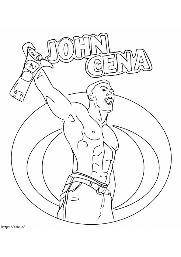John Cena 4 coloring page