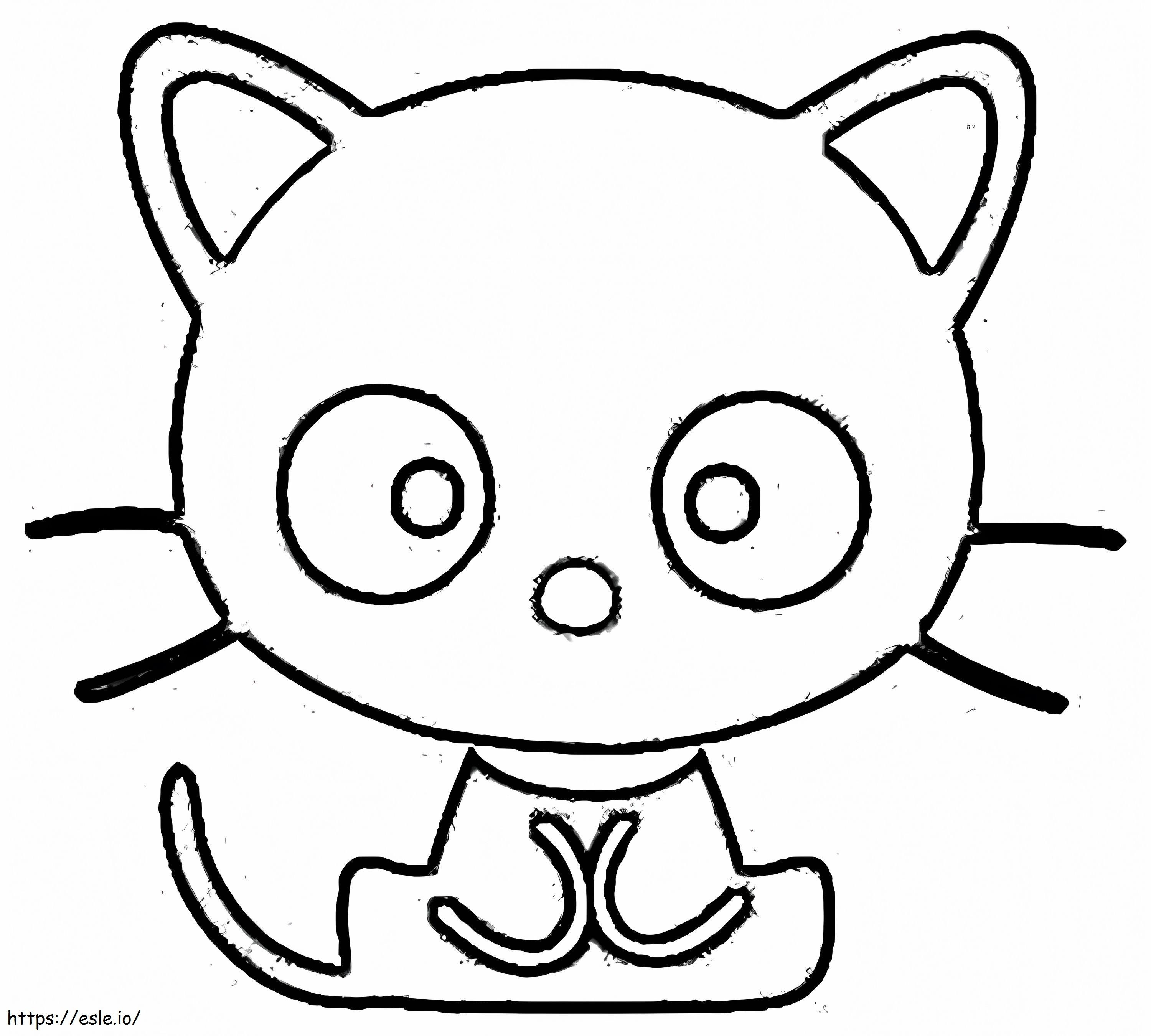 Free Chococat coloring page
