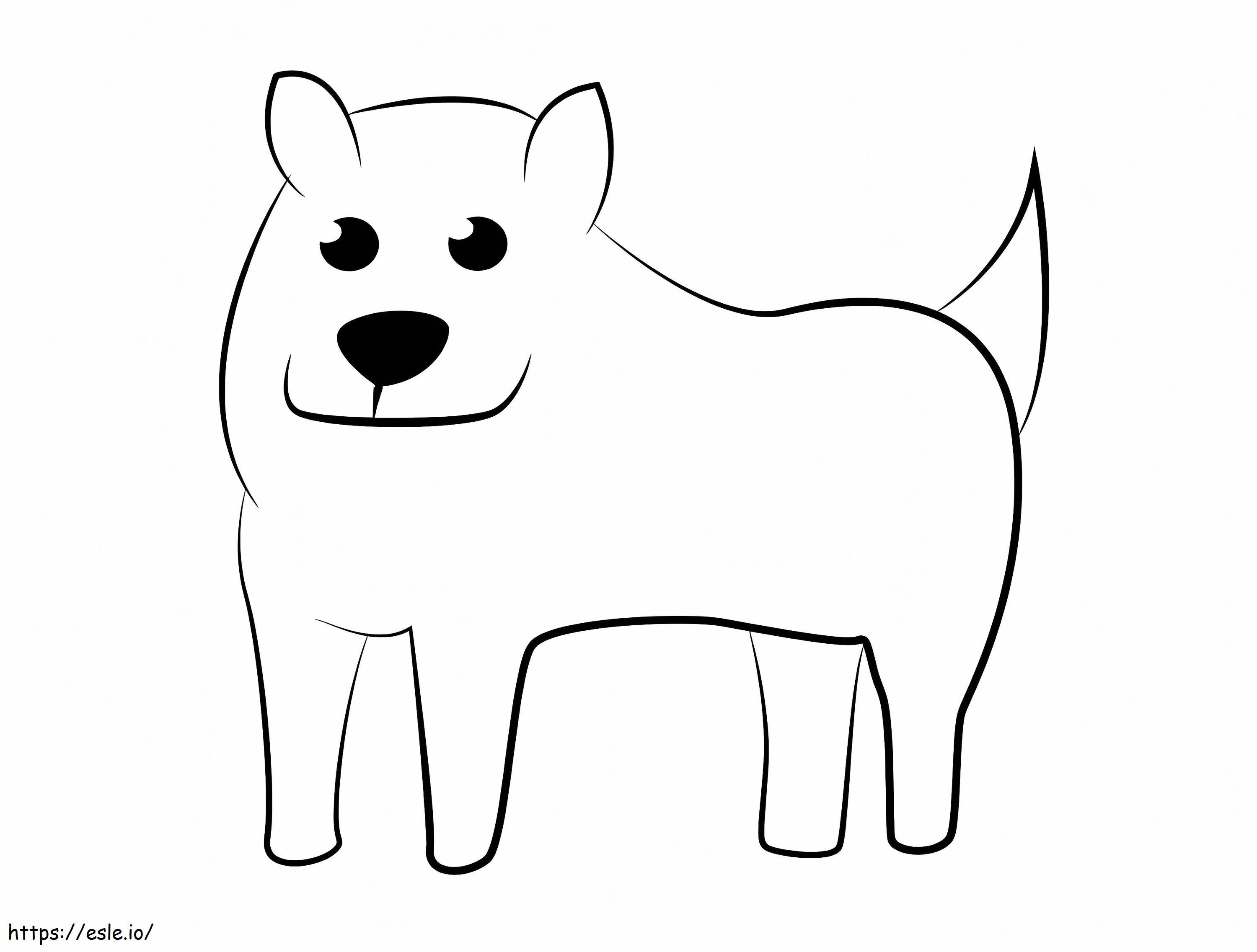 Coloriage Undertale de chien ennuyeux à imprimer dessin