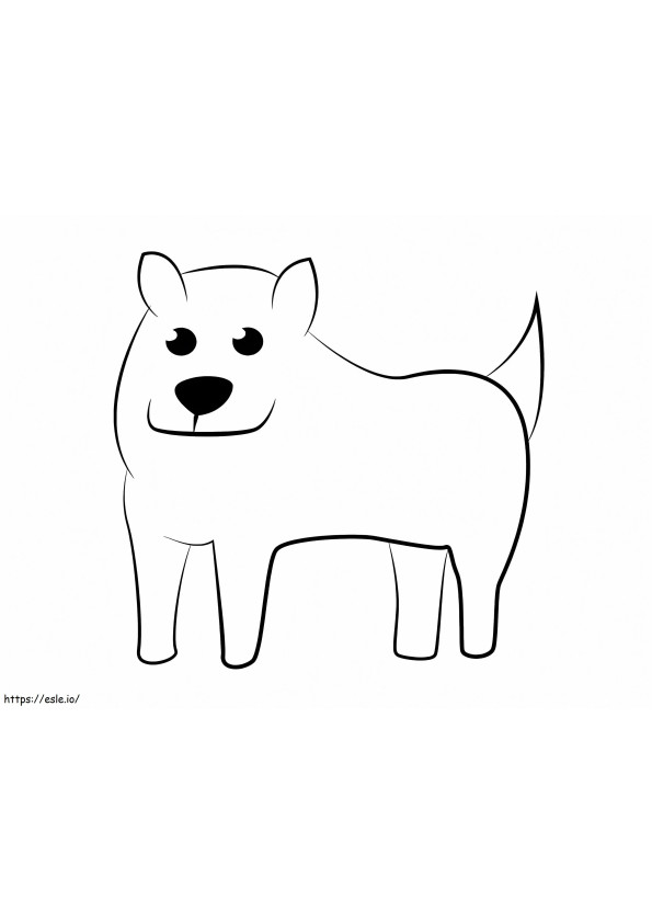 Cão Irritante Subconto para colorir