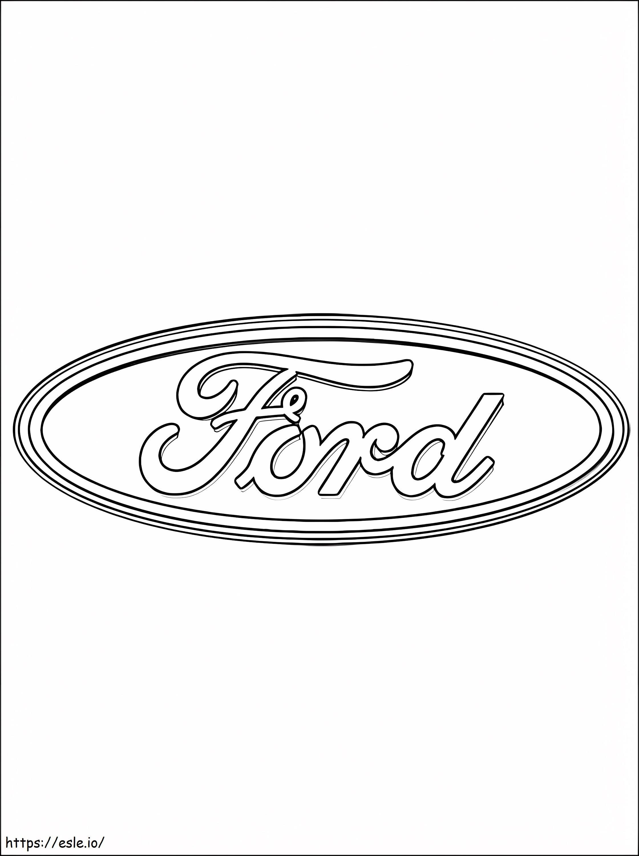 Coloriage Logo Ford à imprimer dessin
