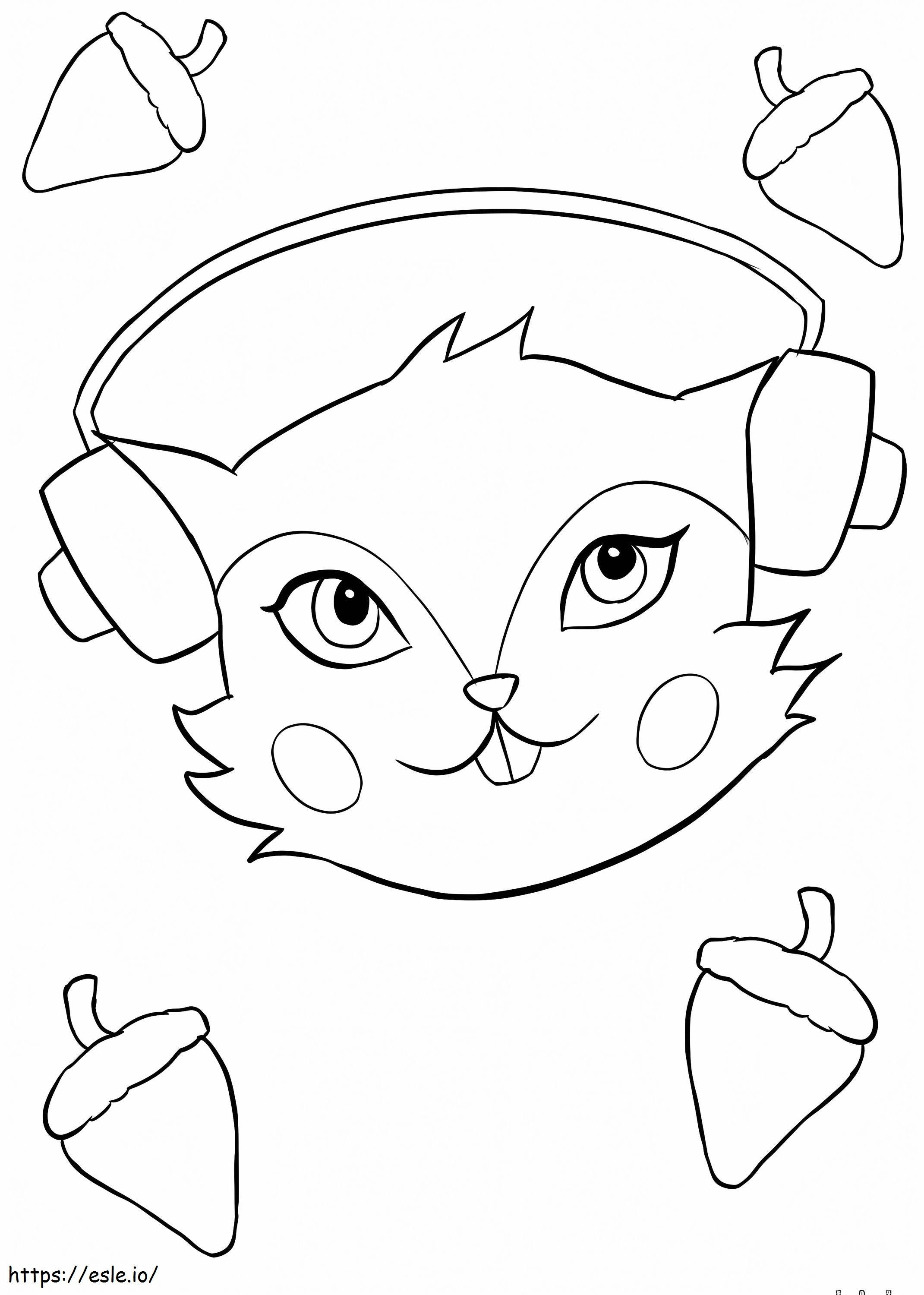 Cool Chipmunk coloring page
