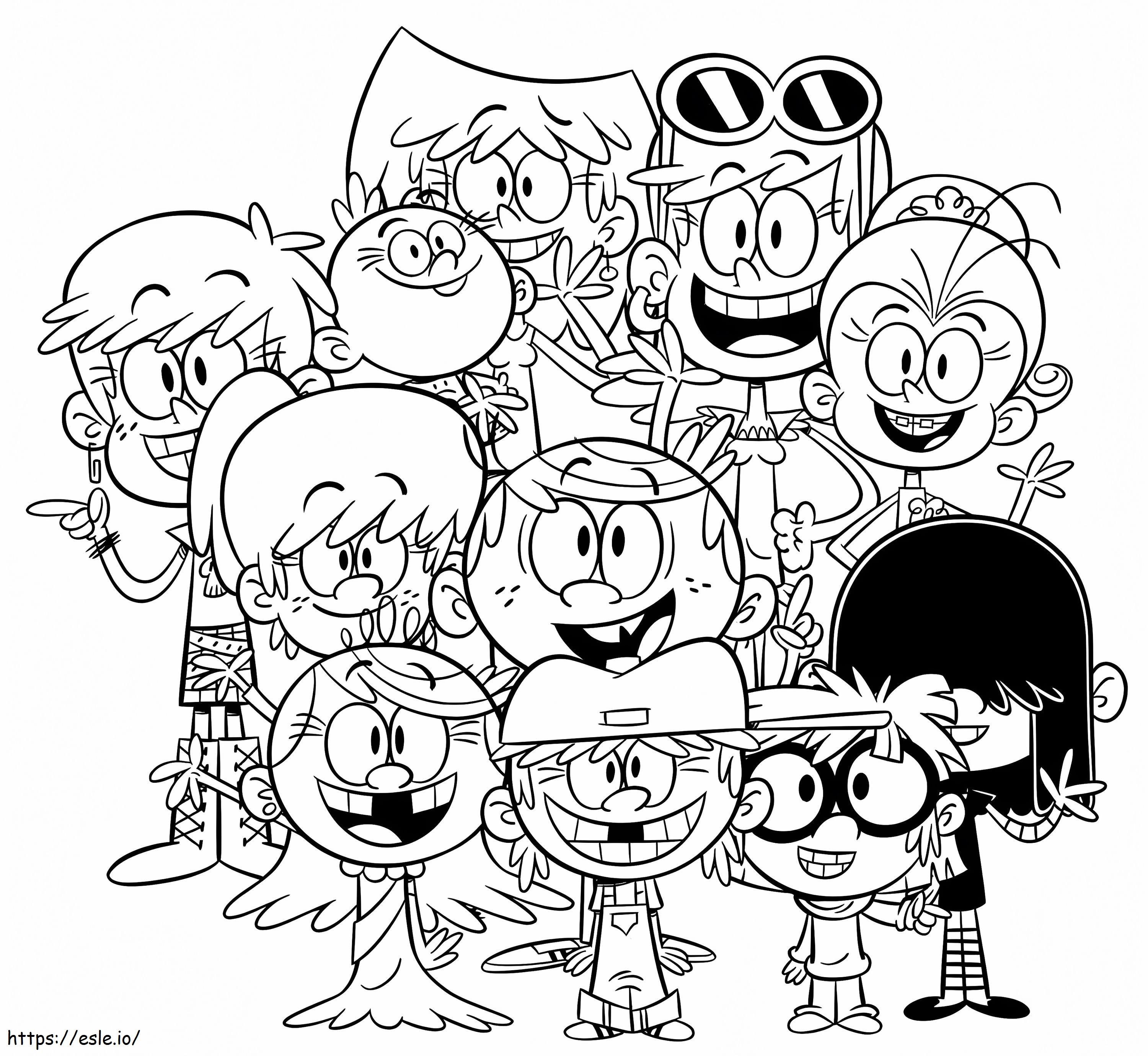 Coloriage La maison bruyante 3 à imprimer dessin