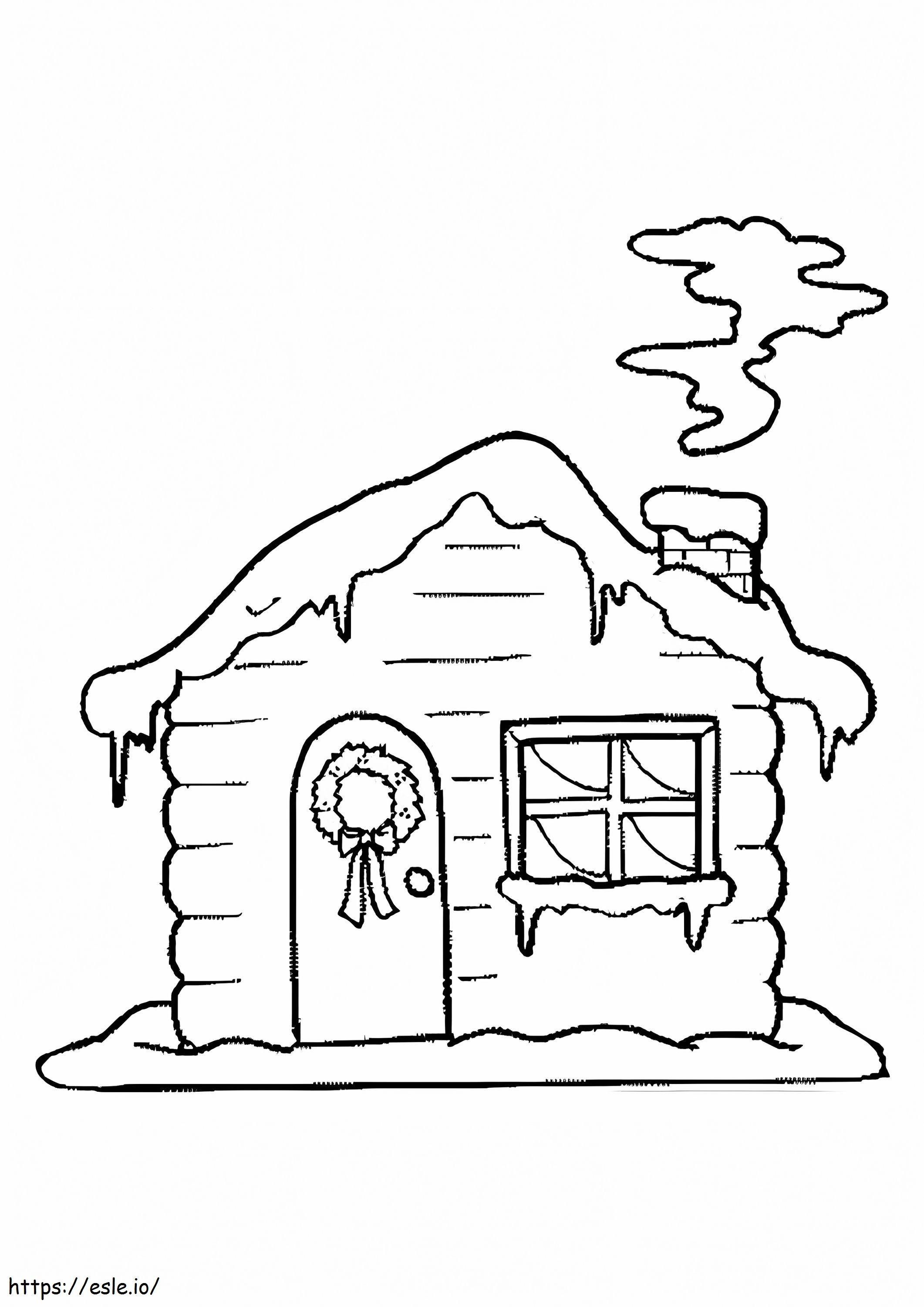 Cozy House coloring page