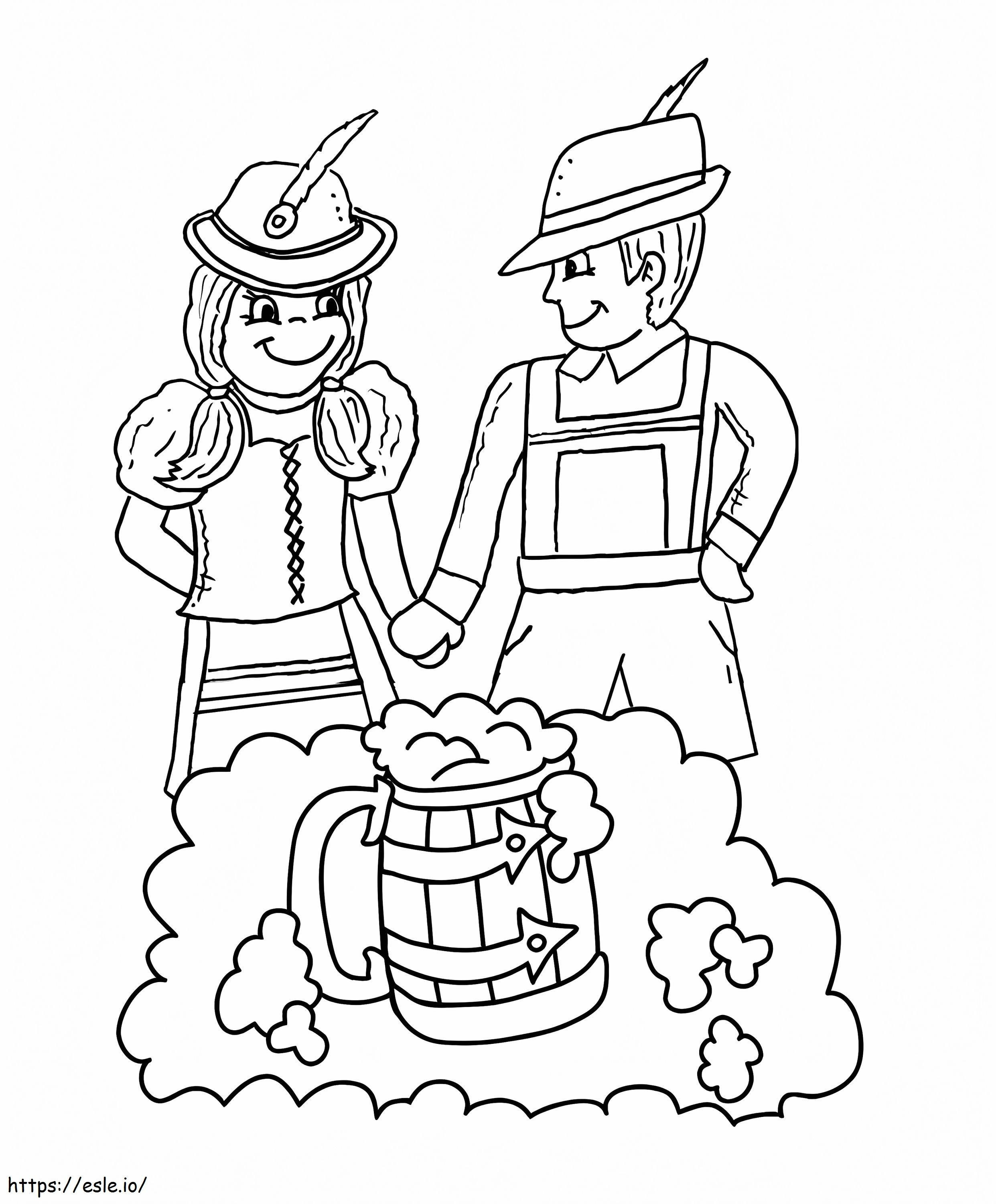 Oktoberfest 10 coloring page