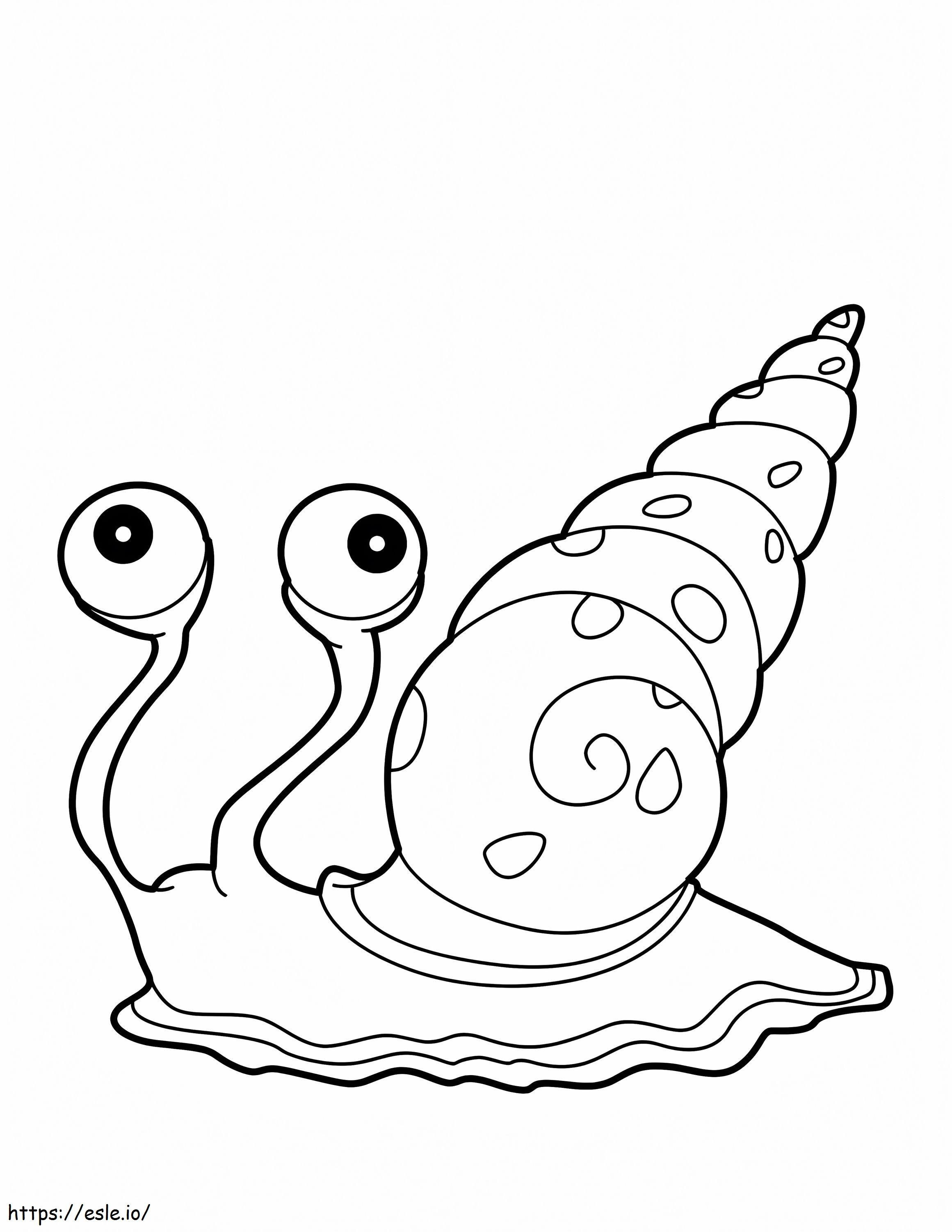 Coloriage Escargot de mer à imprimer dessin