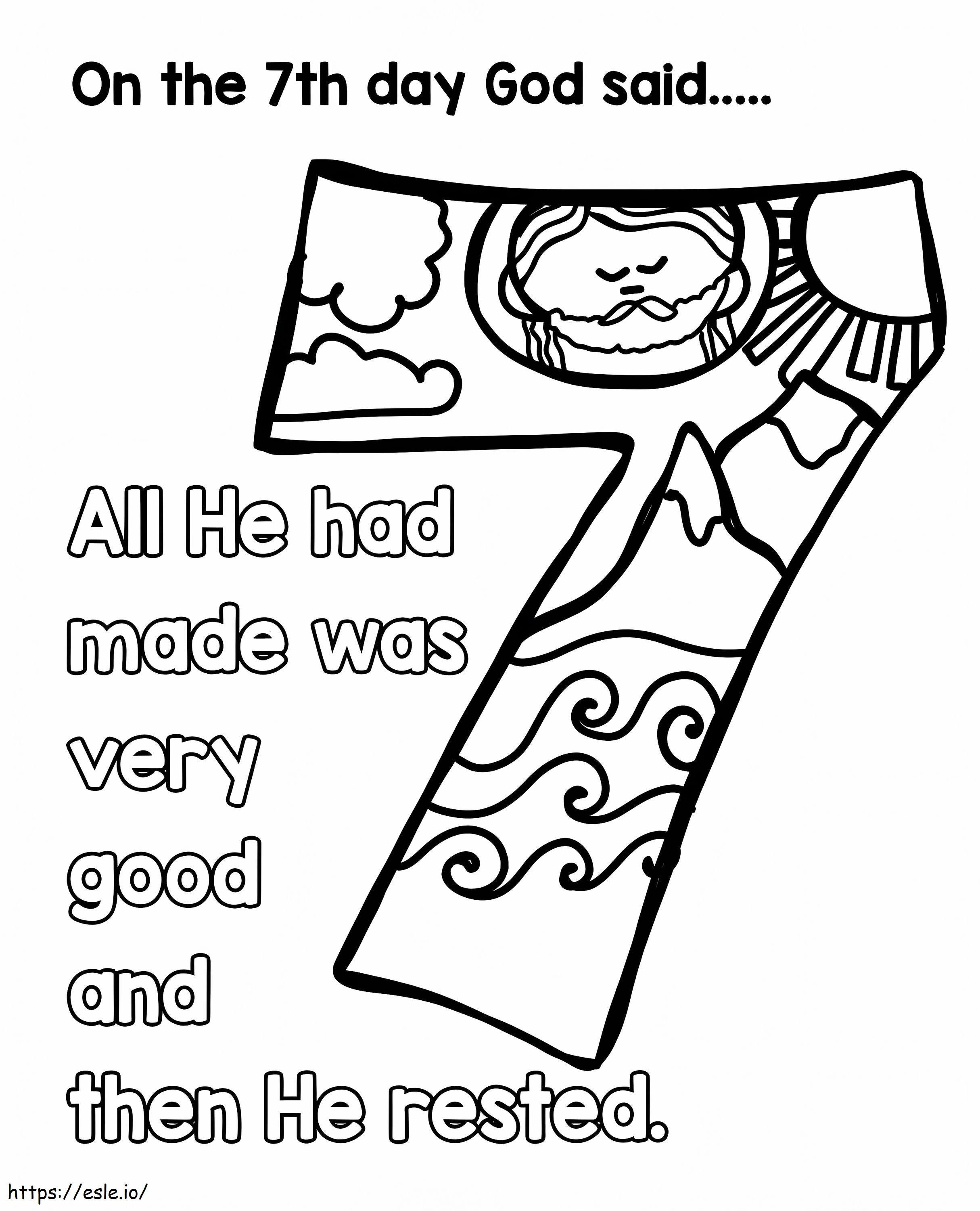 Th Day Of Creation coloring page