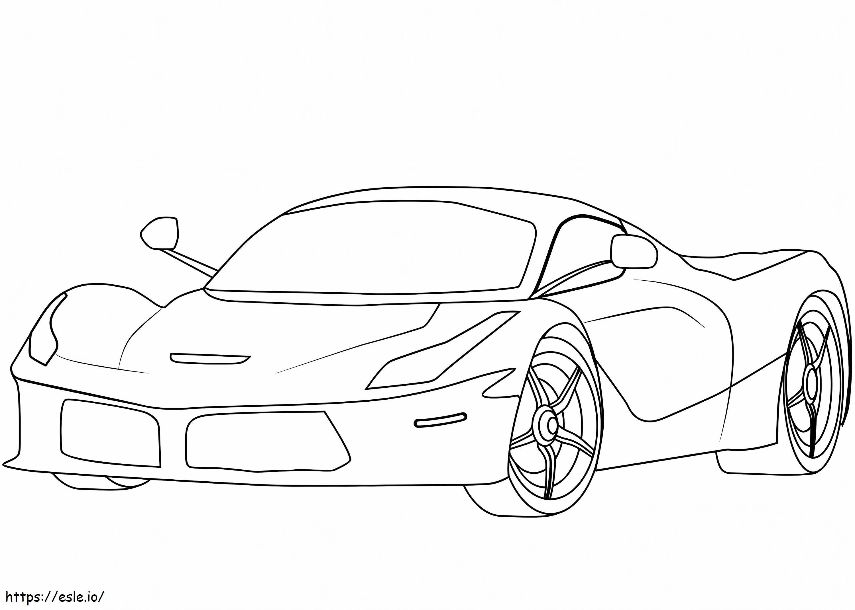 Ferrari Laferrari coloring page