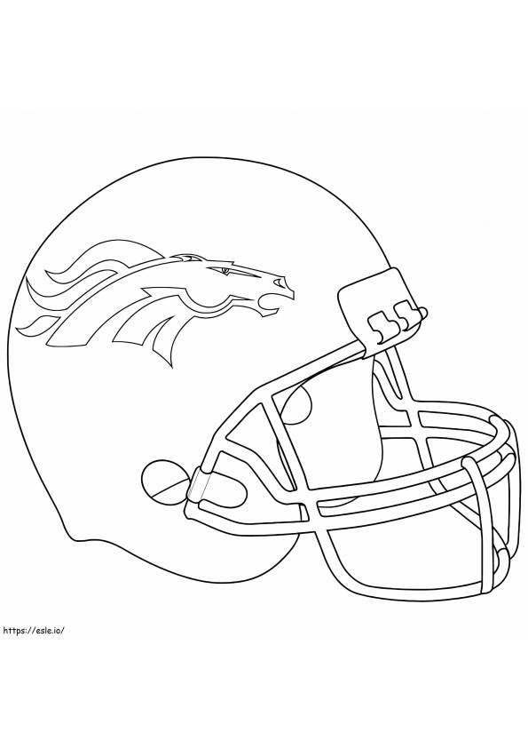 Denver Broncos Gambar Mewarnai
